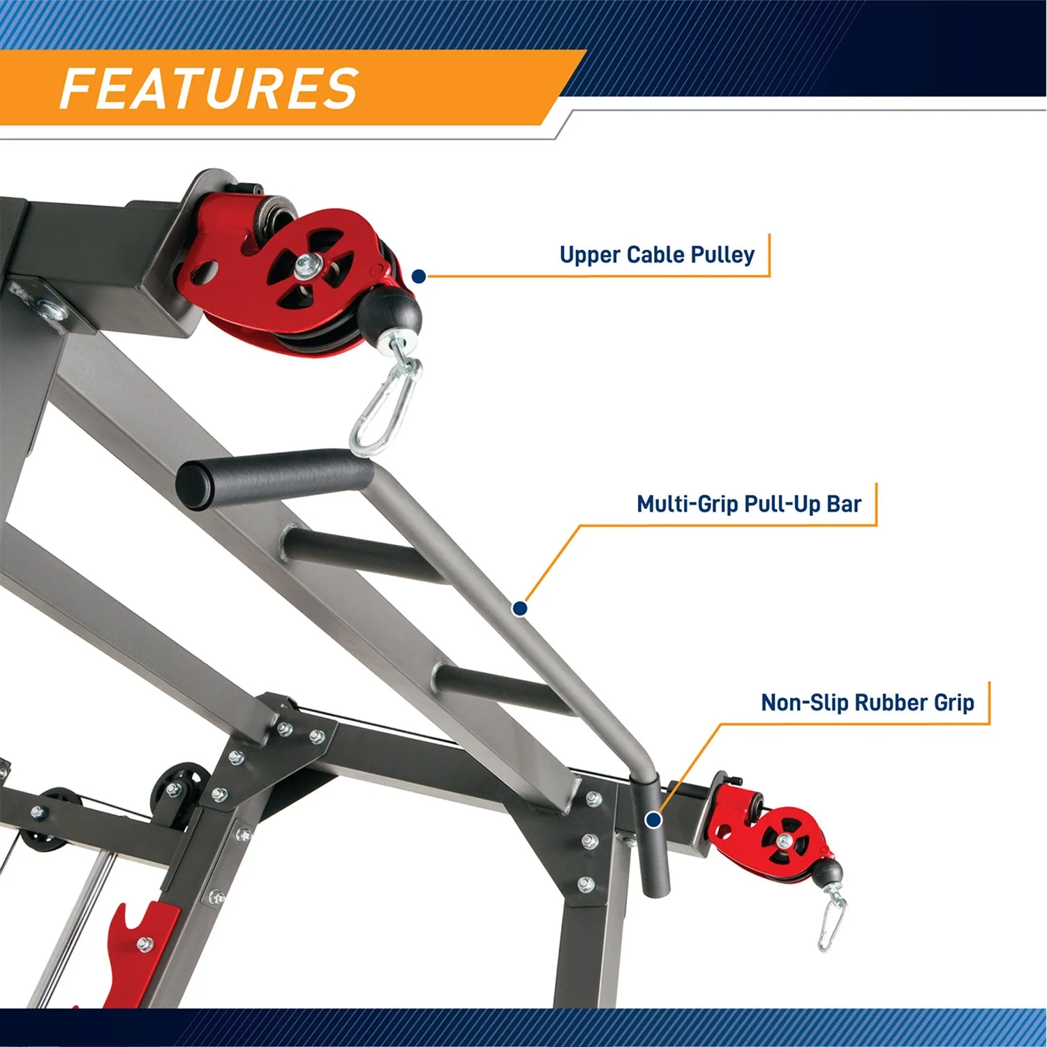 Marcy Pro Smith Machine Weight Bench Home Gym Total Body Workout Training System - Image 7
