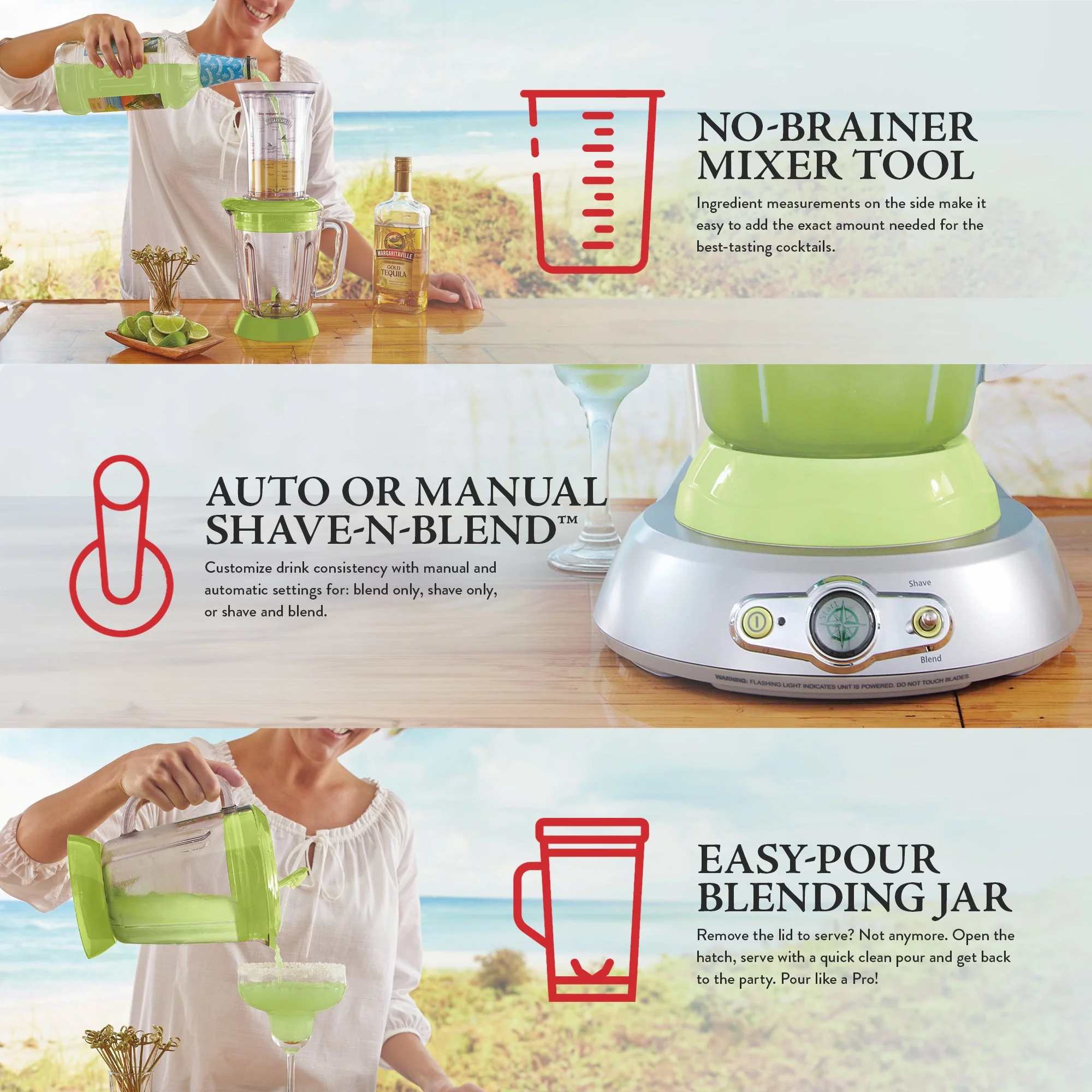 Margaritaville Bahamas Frozen Concoction Beverage Maker Home Margarita Machine - Image 3