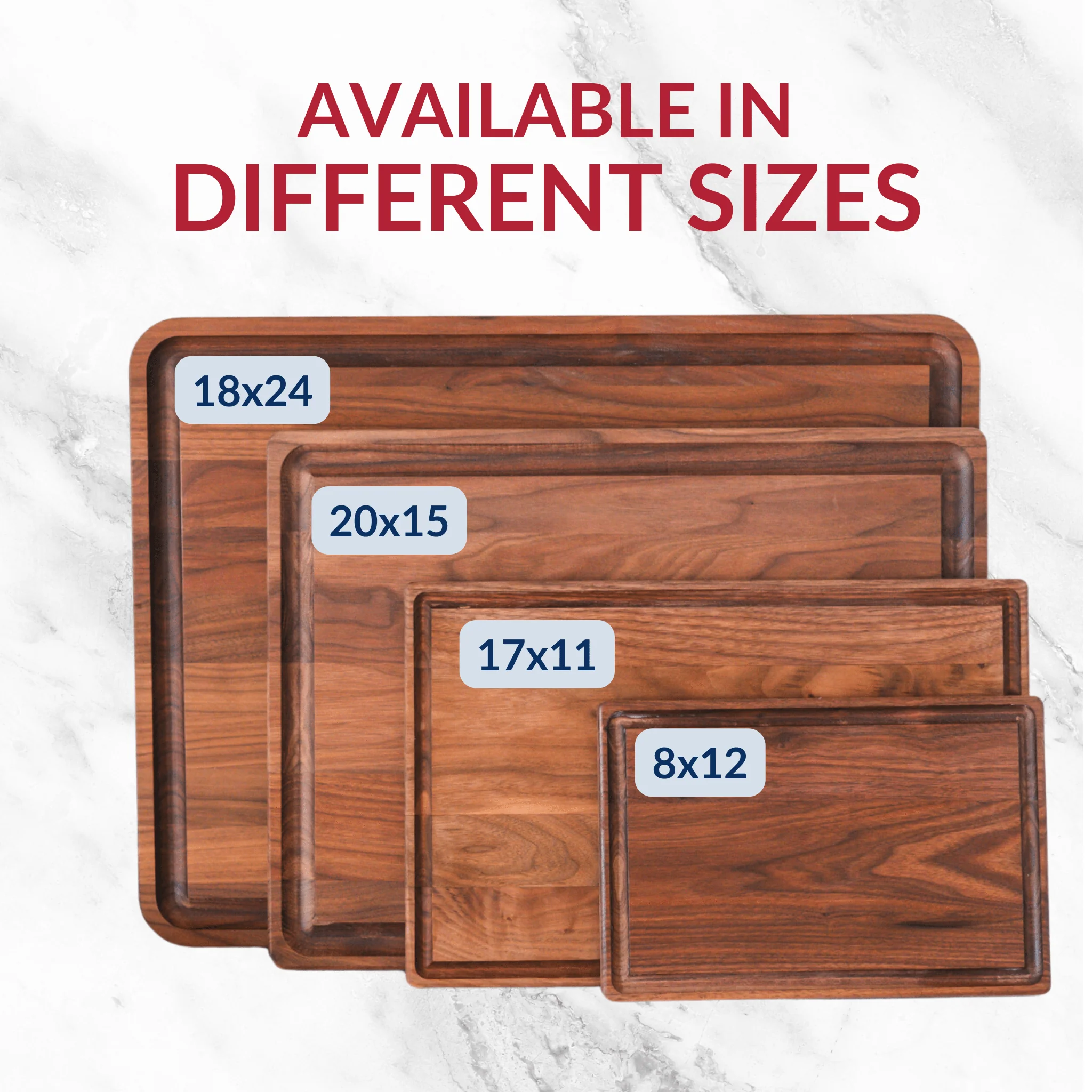 Medium Walnut Wood Cutting Board - Image 8