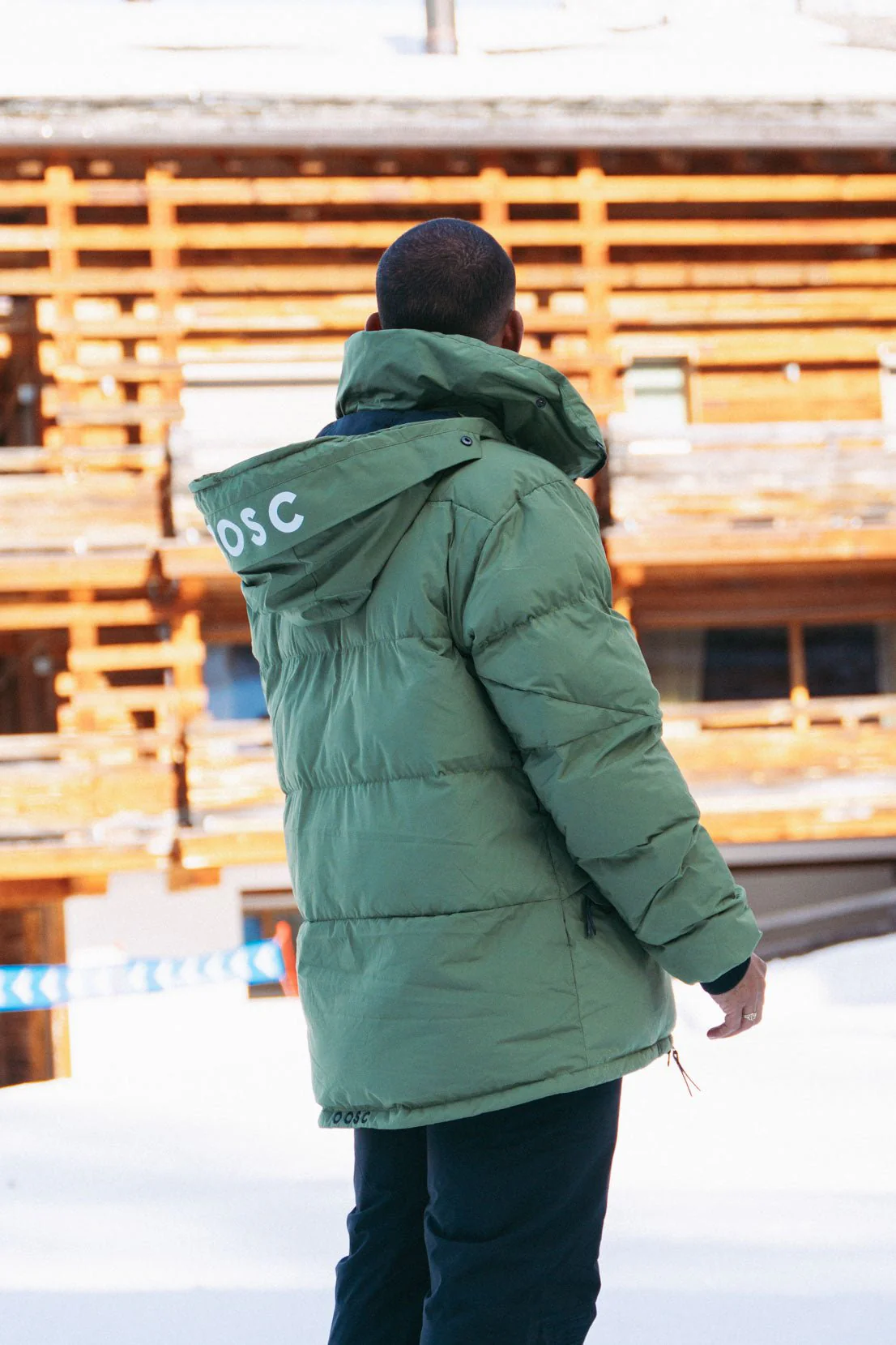 Men's Puffer Jacket Khaki - Image 5
