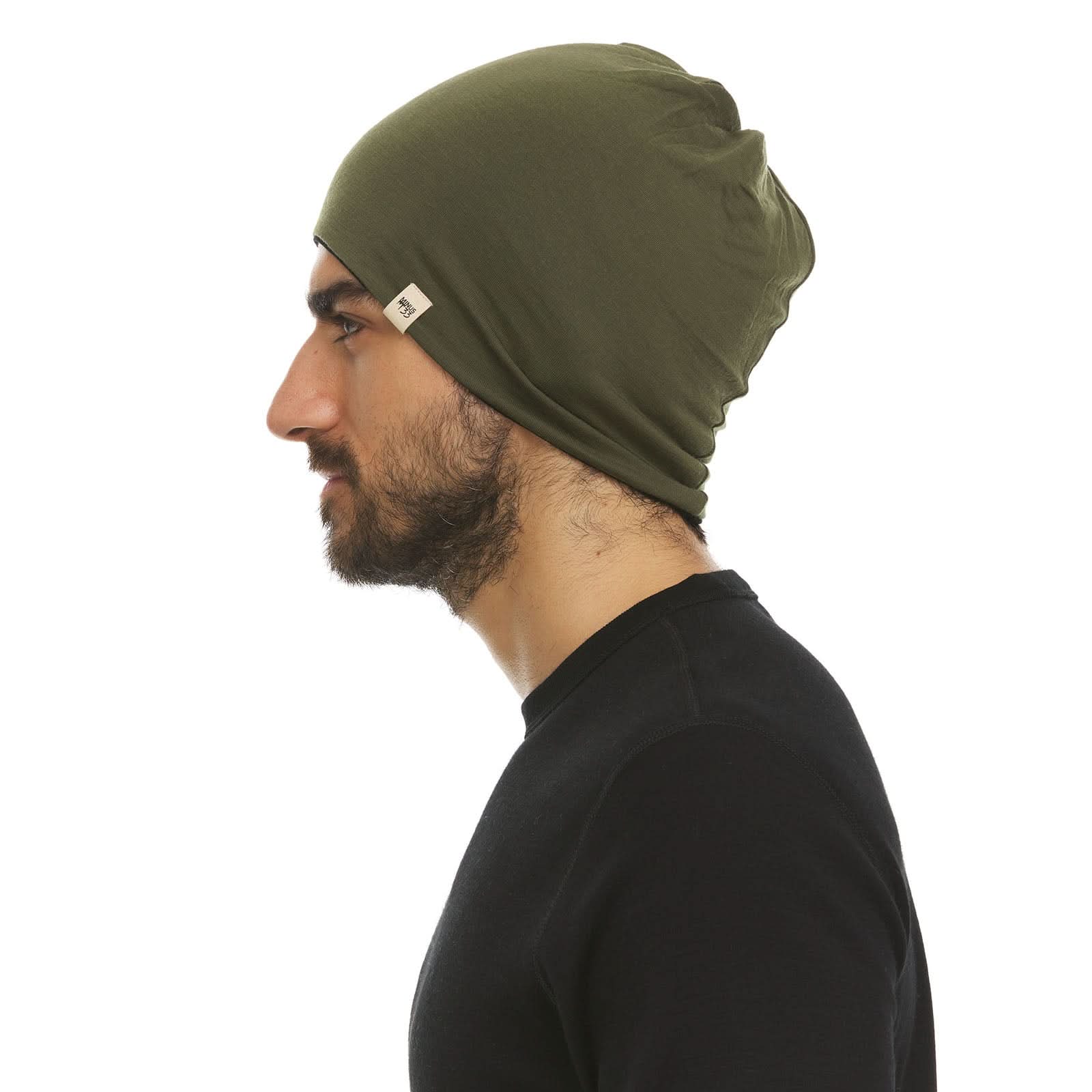 Microweight Reversible Wool Beanie - Woolverino - Image 18