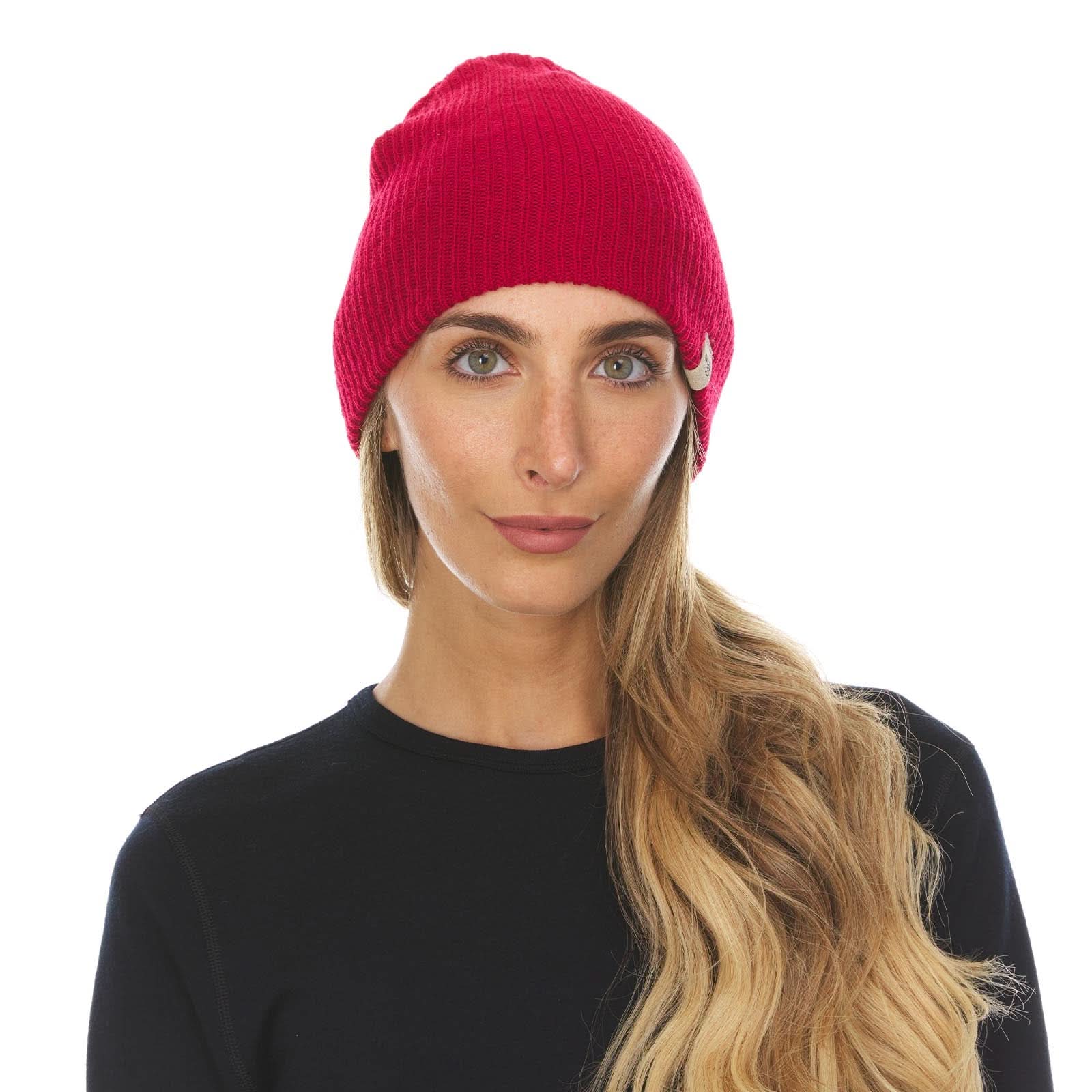 Midweight Knit Wool Beanie - 100% Merino Wool - Image 44