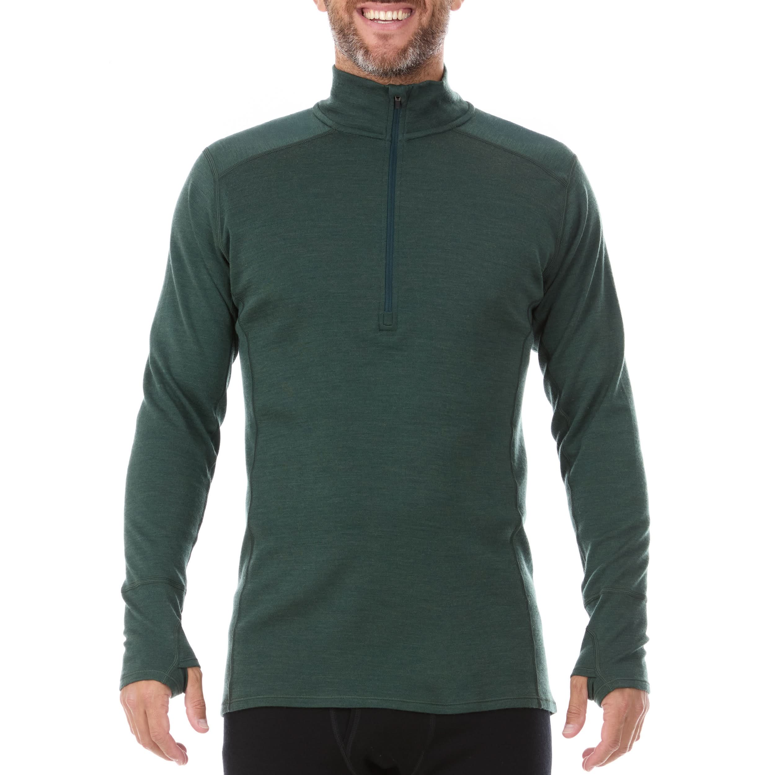 Midweight Men's Wool 1/4 Zip - 100% Merino Wool - Image 38