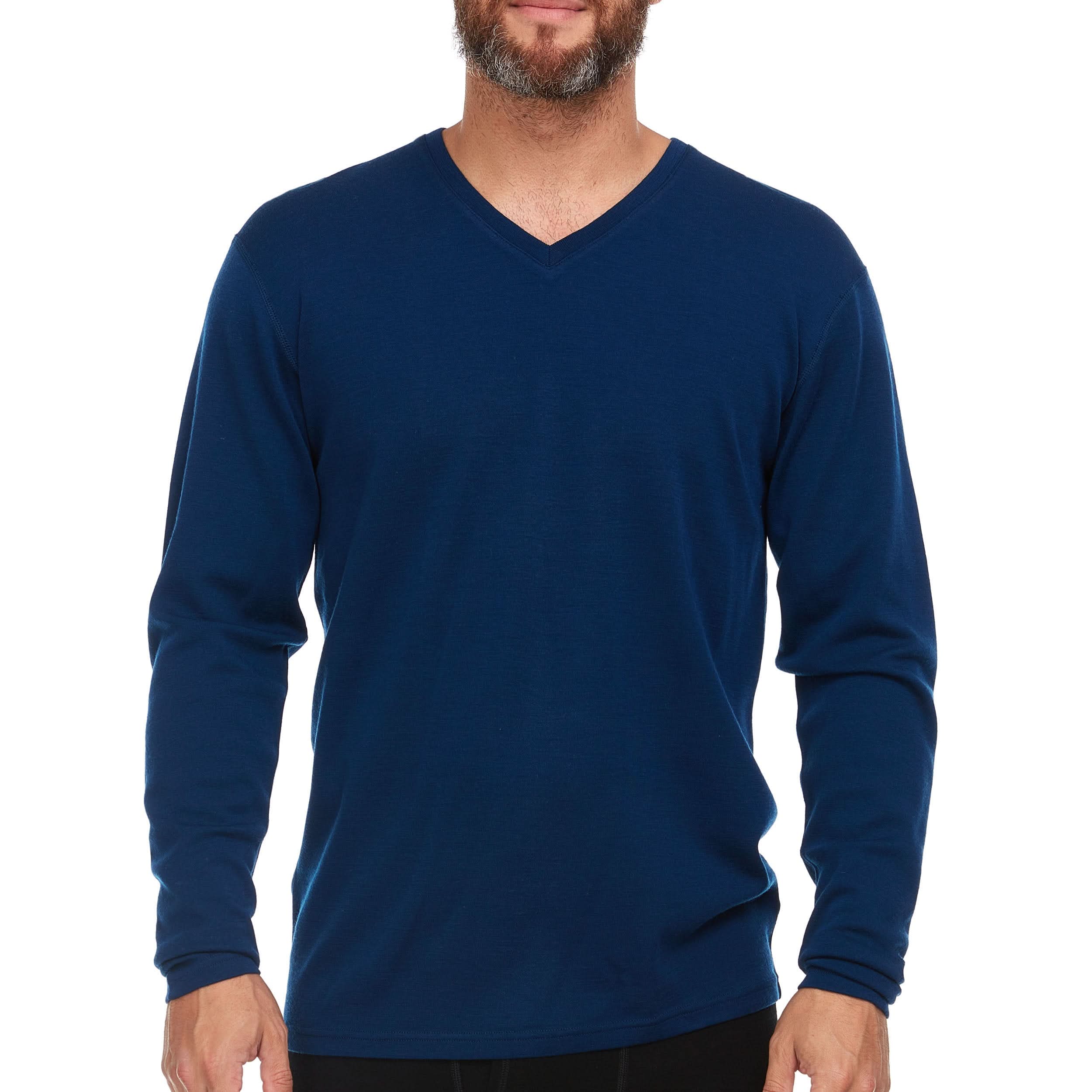 Men's Midweight Merino Wool V-Neck Sweater | 100% Merino Wool - Image 7