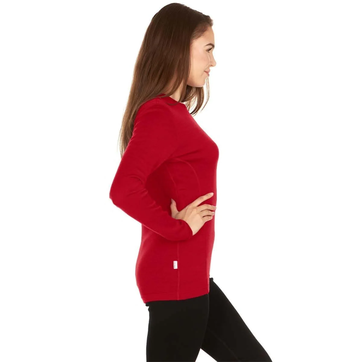 Midweight Women's Wool Crew Top -  100% Merino Wool - Image 28