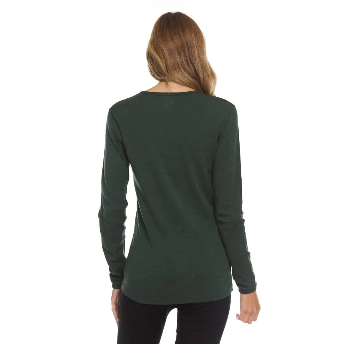 Midweight Women's Wool Crew Top -  100% Merino Wool - Image 8