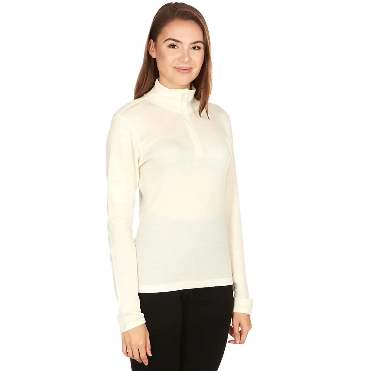 Midweight Women's Wool 1/4 Zip - 100% Merino Wool - Image 26