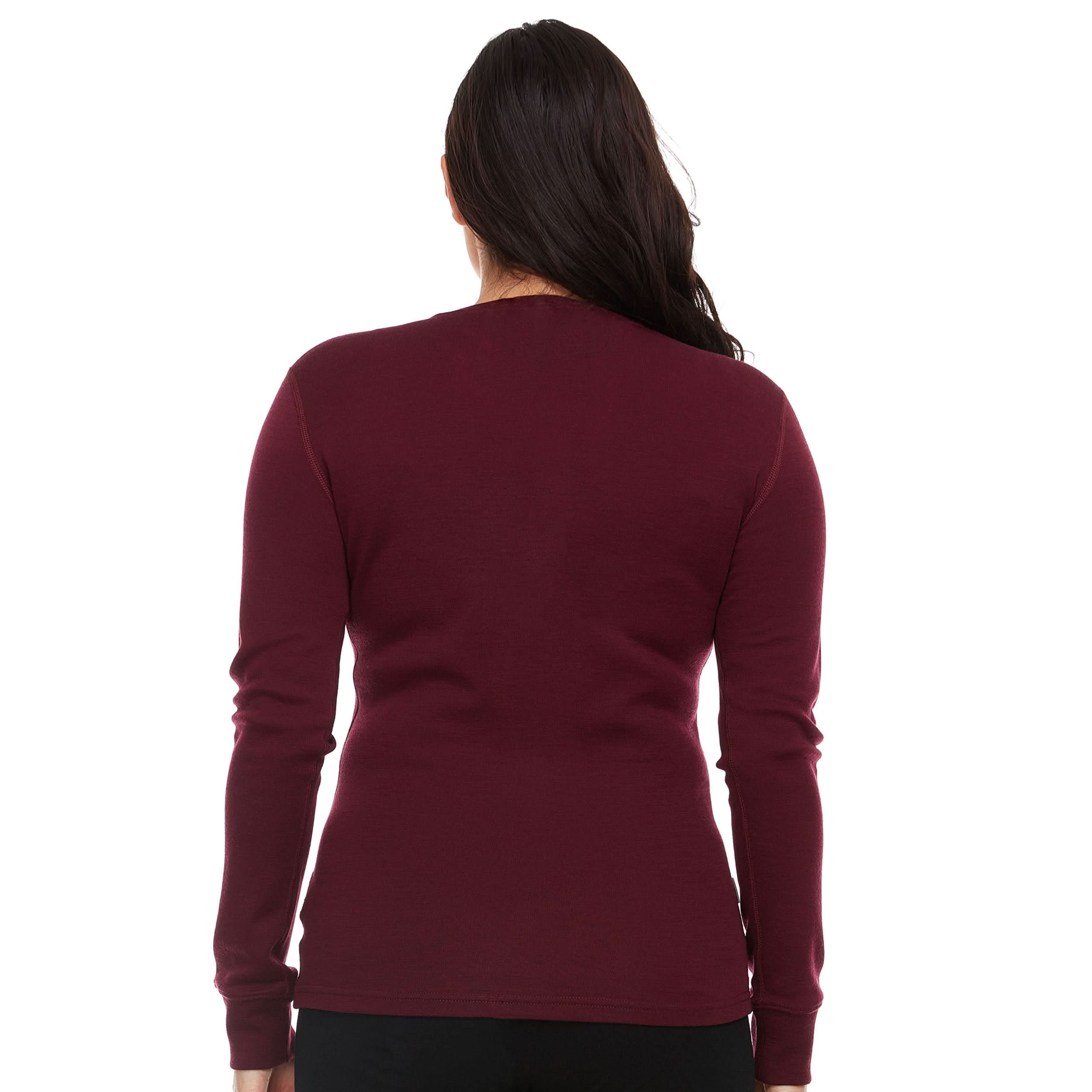 Women's Midweight Merino Wool Henley | 100% Merino Wool - Image 2
