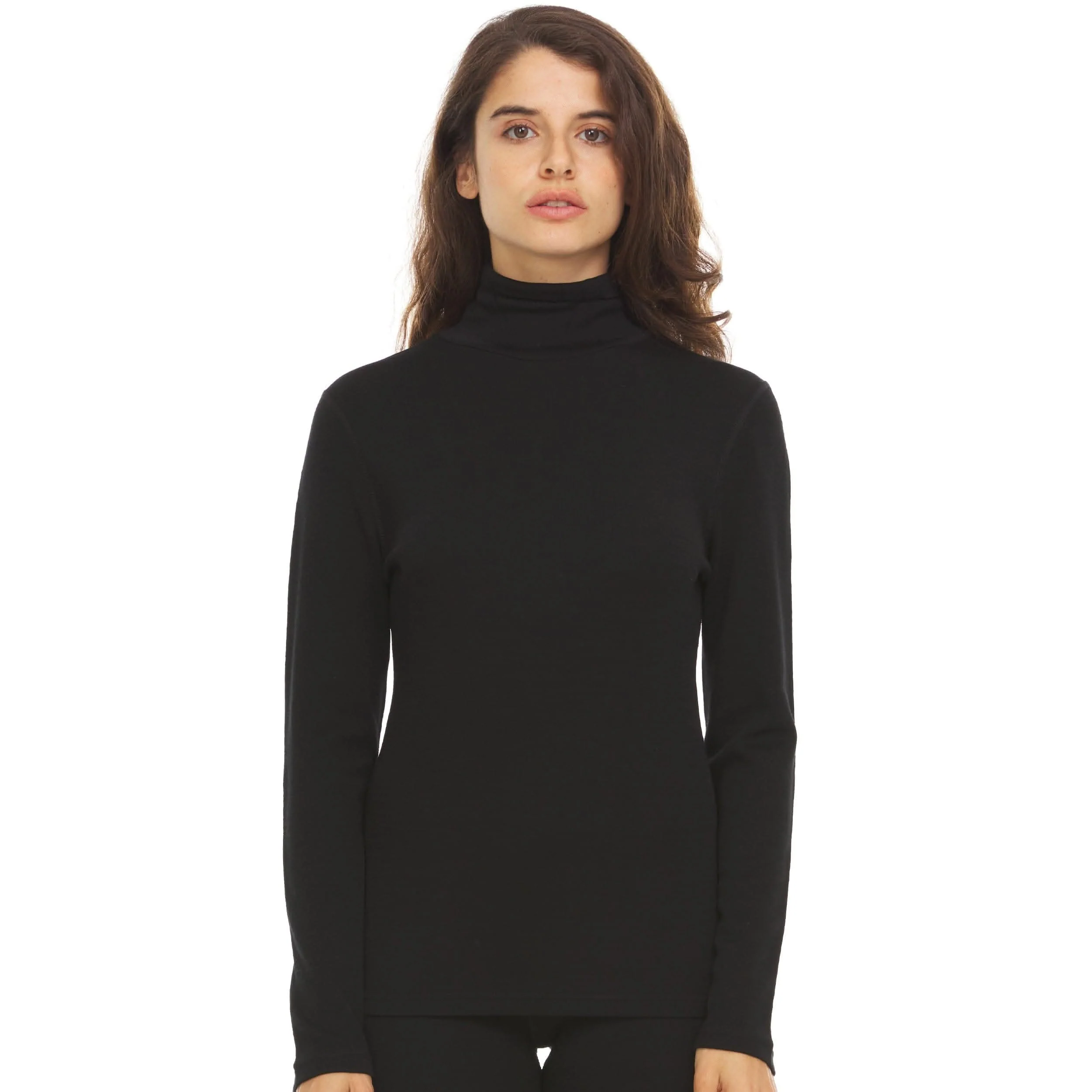 Women's Midweight Merino Wool Turtleneck | 100% Merino Wool - Image 4