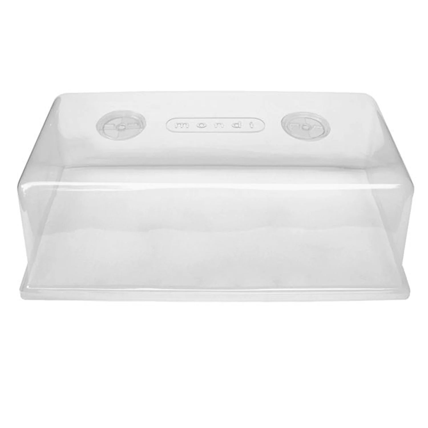 Mondi MONDIG100 7 Inch Tall Clear Plastic Mini Herb Greenhouse with Easy Vents - Image 2