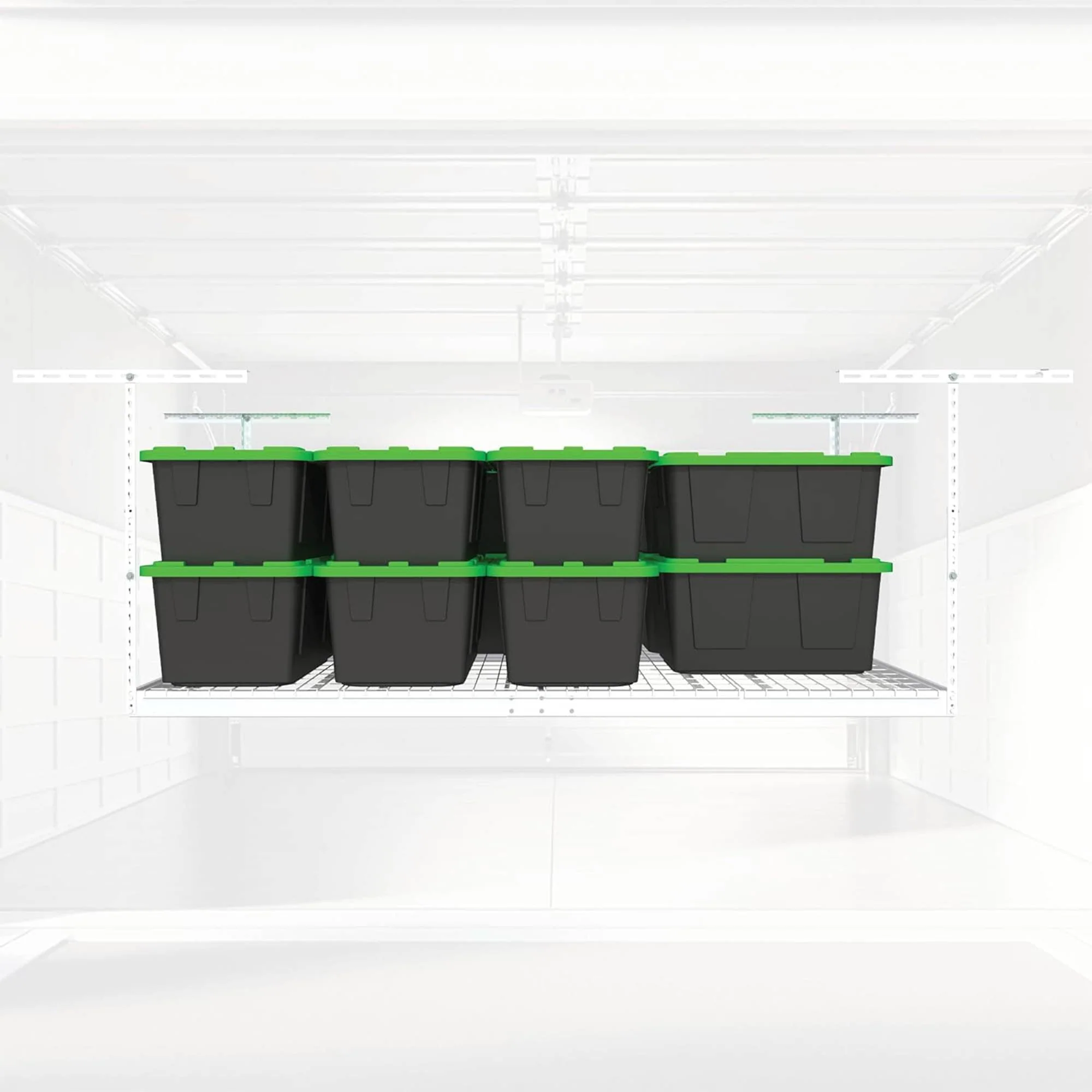 MonsterRax 4' x 8' Overhead Garage Storage Rack Holds Up to 500 Pounds, White - Image 10