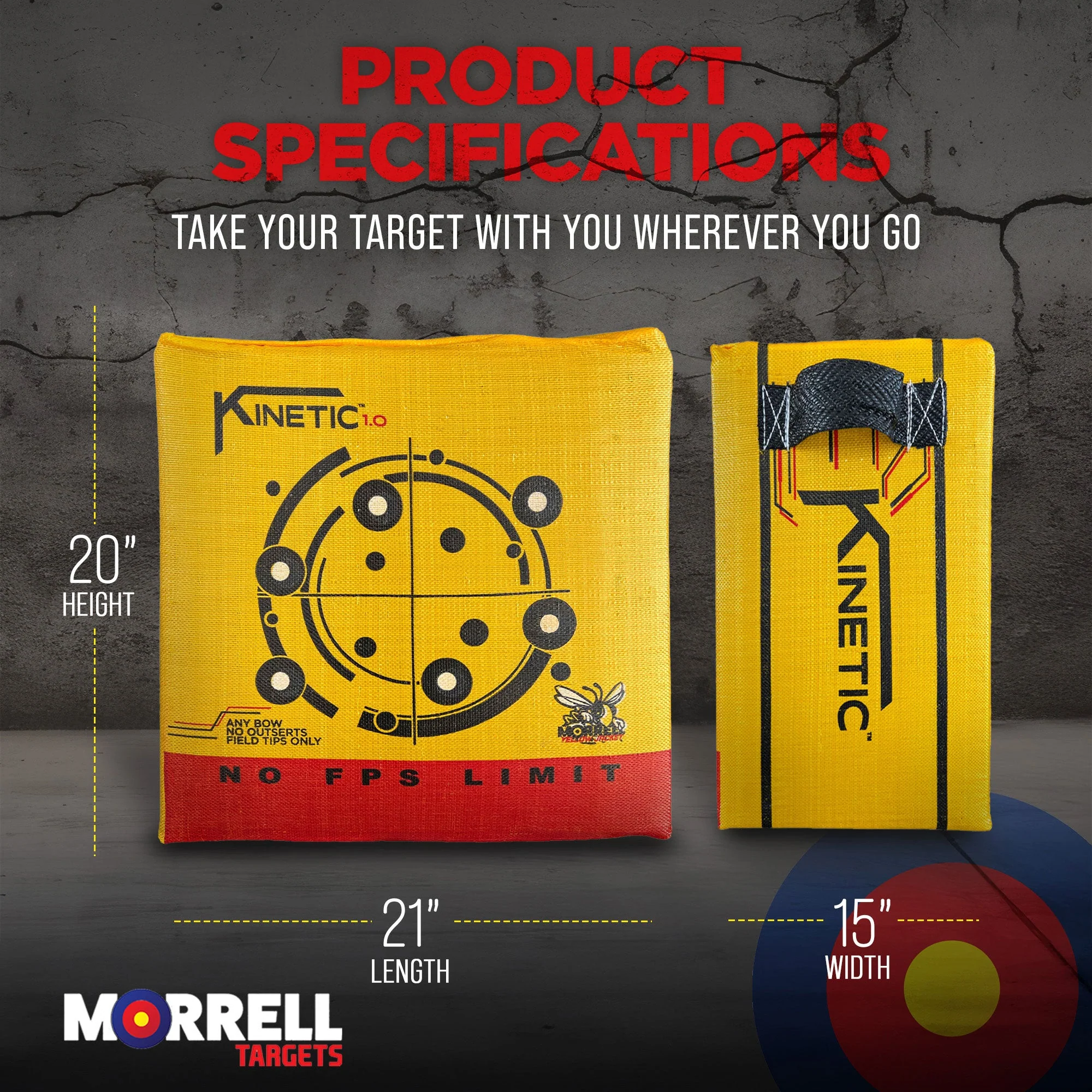 Morrell Targets 2-Side Jacket Kinetic 1.0 Field Point Archery Bag Target, 2 Pack - Image 3
