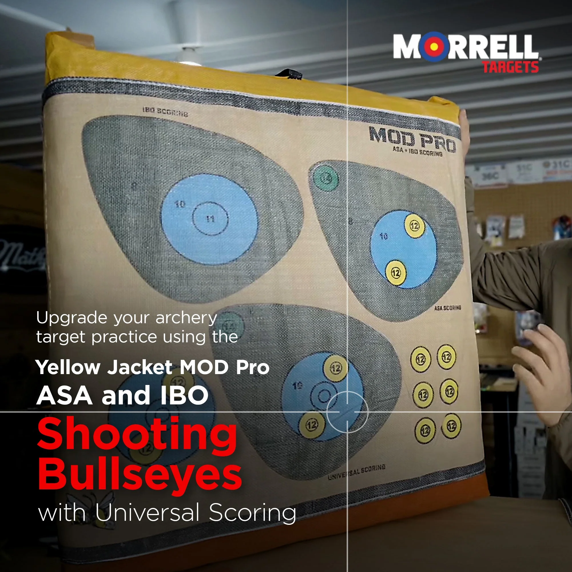 Morrell Yellow Jacket MOD Pro ASA & IBO Shooting Bullseyes with Scoring, 3 Pack - Image 7