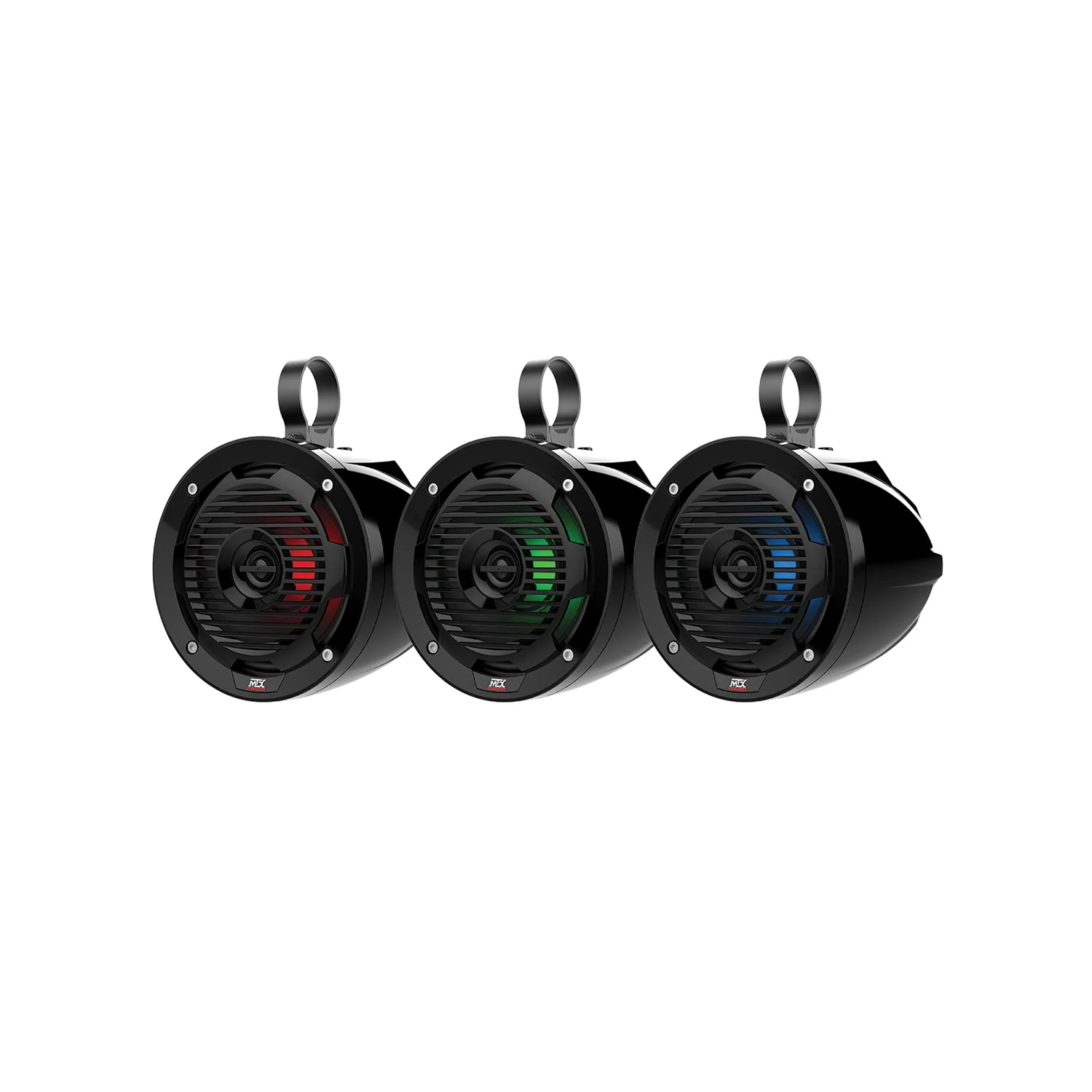 MTX MUD65PL Mud Series 6.5 Inch 50 Watt Cage Mount Coaxial RGB LED Speaker Pair - Image 4