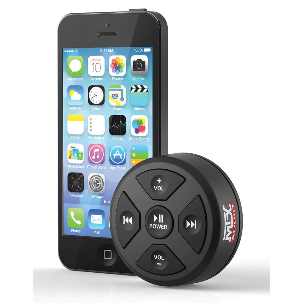 MTX MUDBTRC Universal Boat Motorcycle Bluetooth Audio Receiver & Remote Control - Image 4
