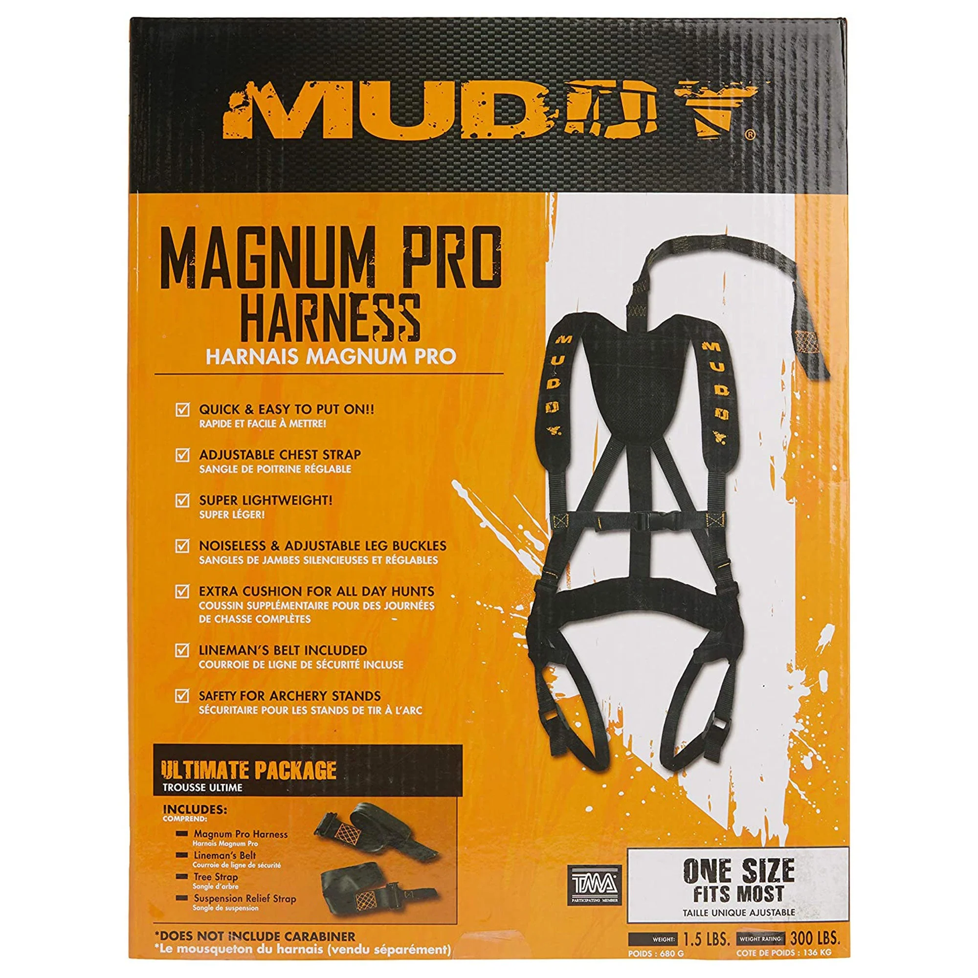 Muddy Outdoors Magnum Pro Padded Adjustable Treestand Harness System, Black - Image 10