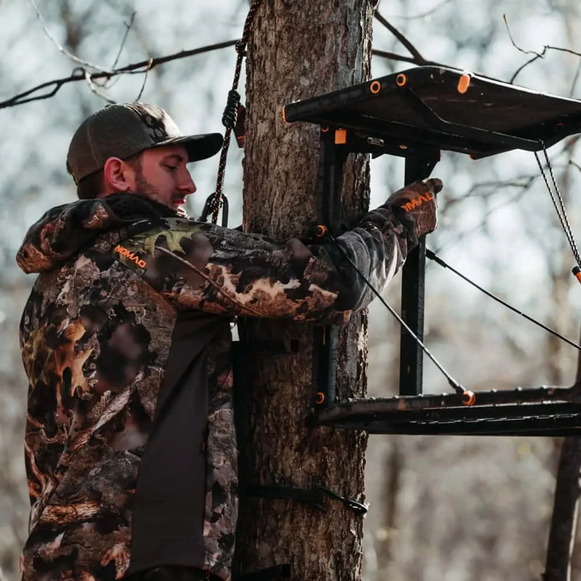 Muddy The Boss XL Wide Stance Hang On 1 Person Deer Hunting Tree Stand (2 Pack) - Image 6
