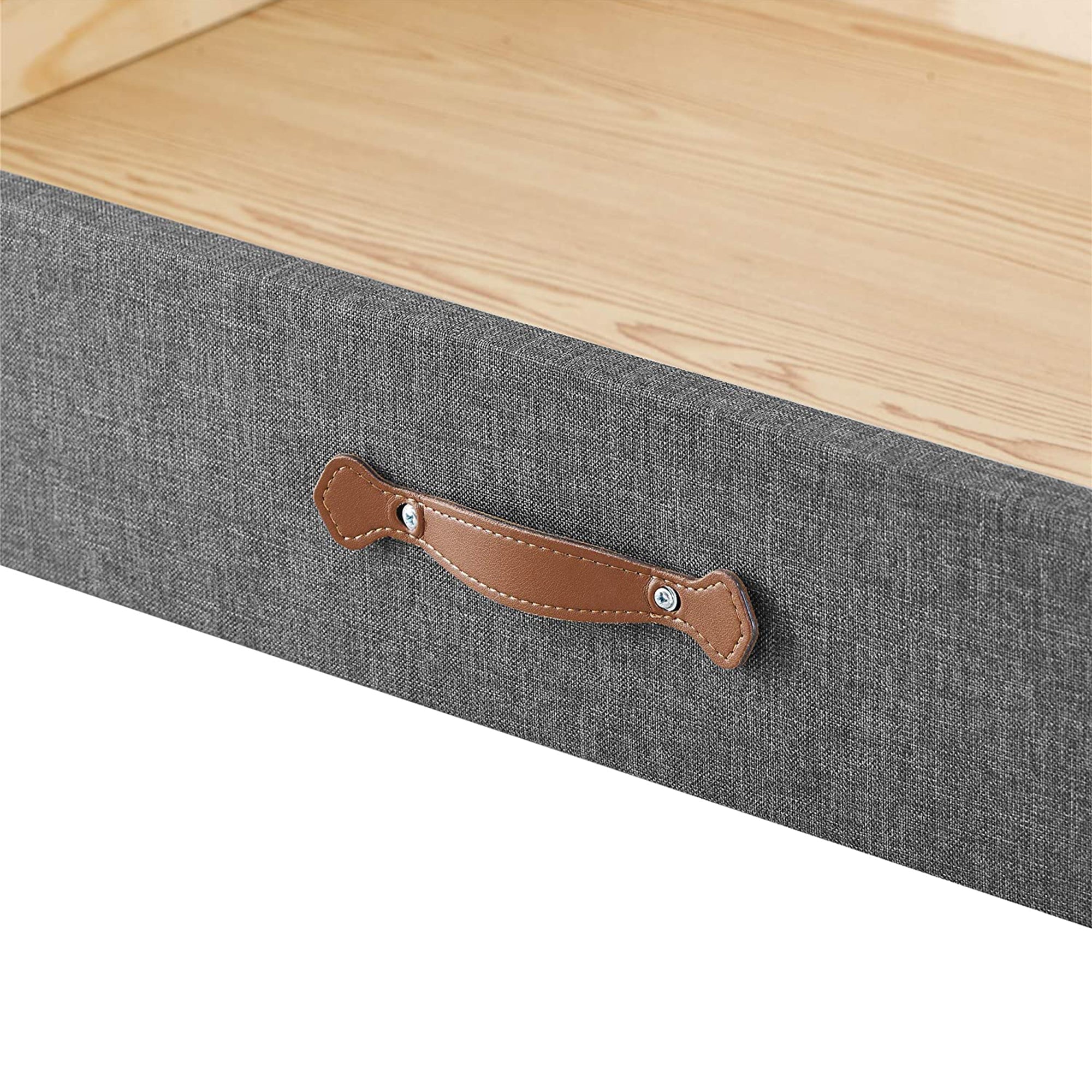 MUSEHOMEINC Upholstered Wooden Under Bed Storage Drawer for King or Queen Beds - Image 3