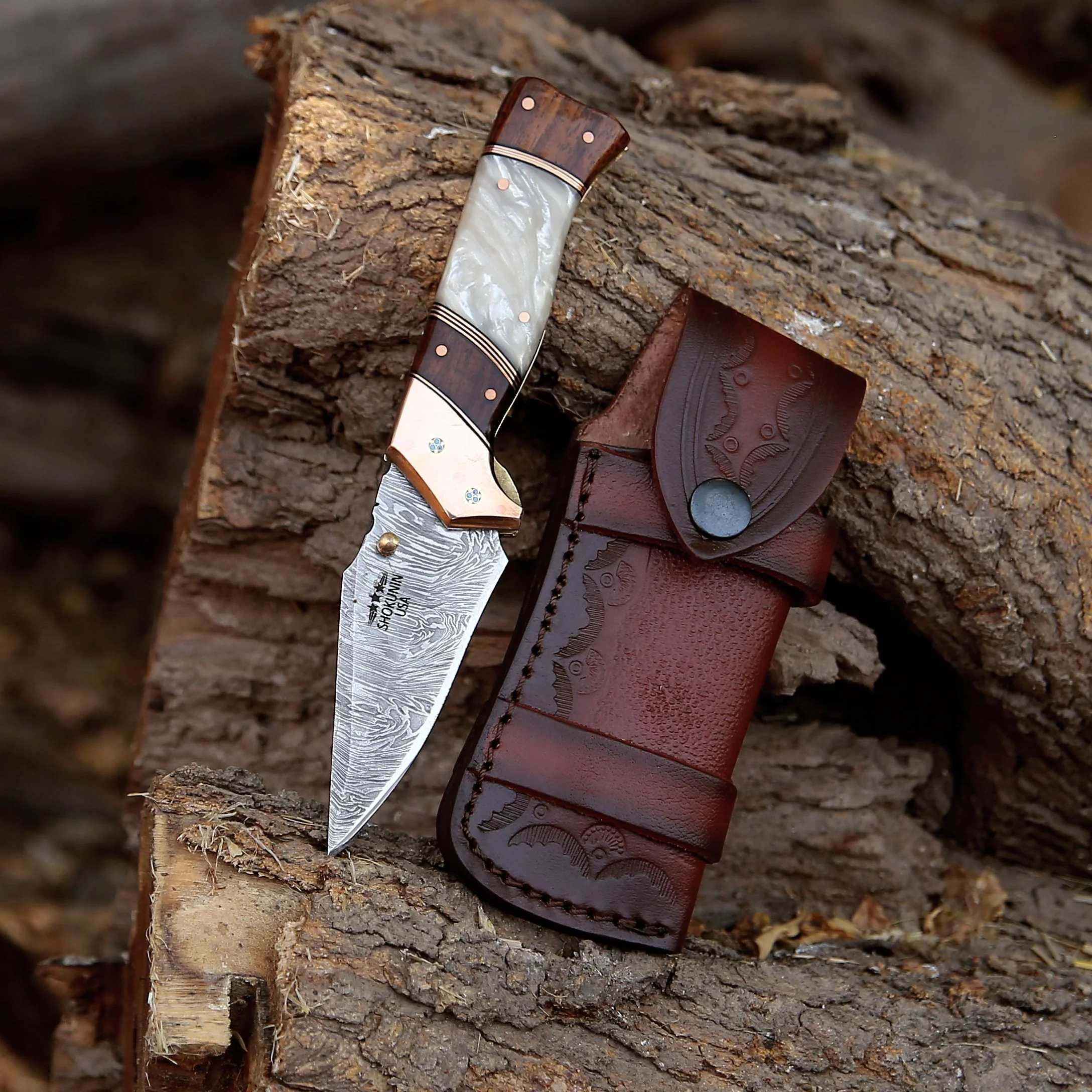 Mystic Gentleman's Pocket Knife with Mother of Pearl Handle - Image 2