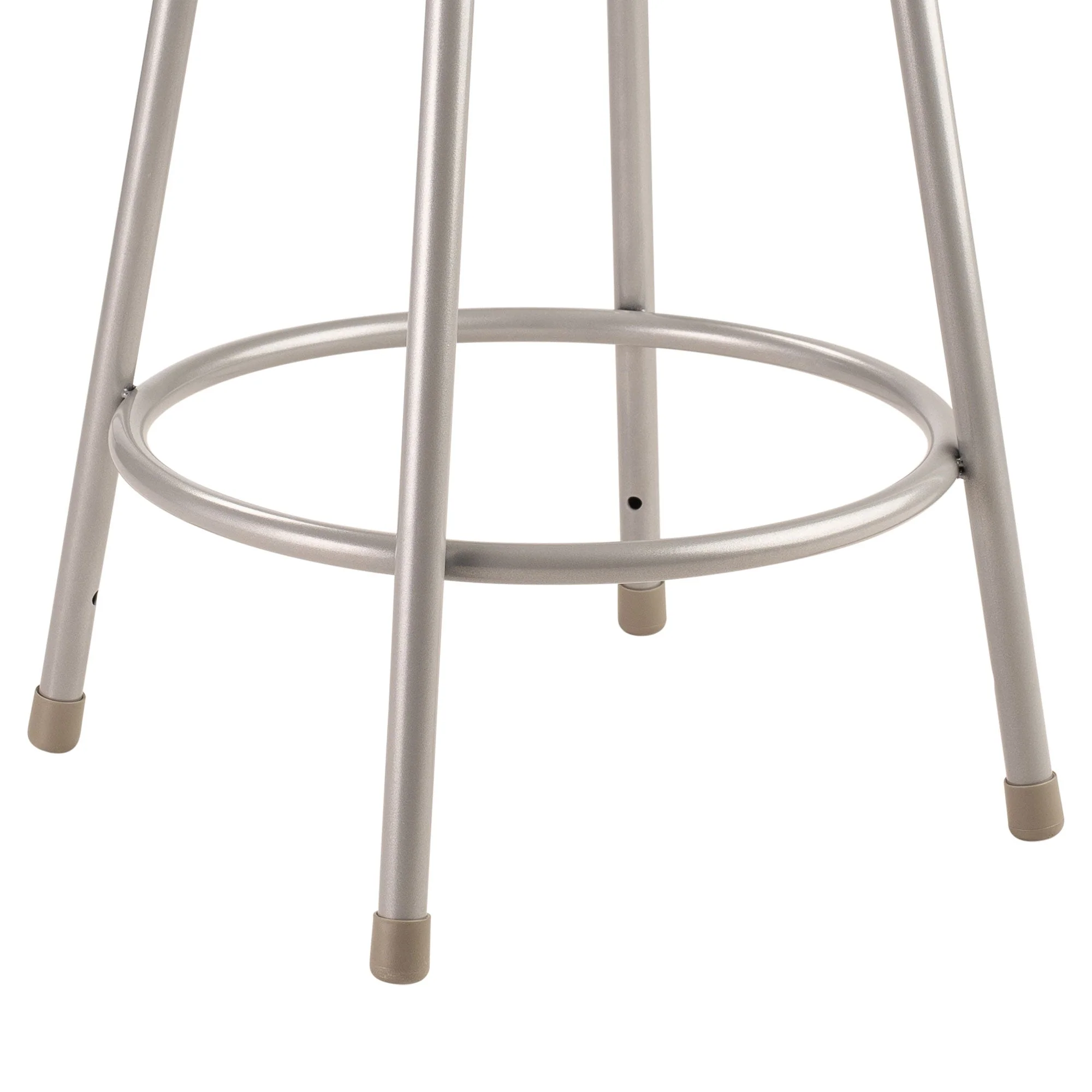 National Public Seating 6200 Series 24" Steel Stool Supports 500 Lbs, Gray - Image 9