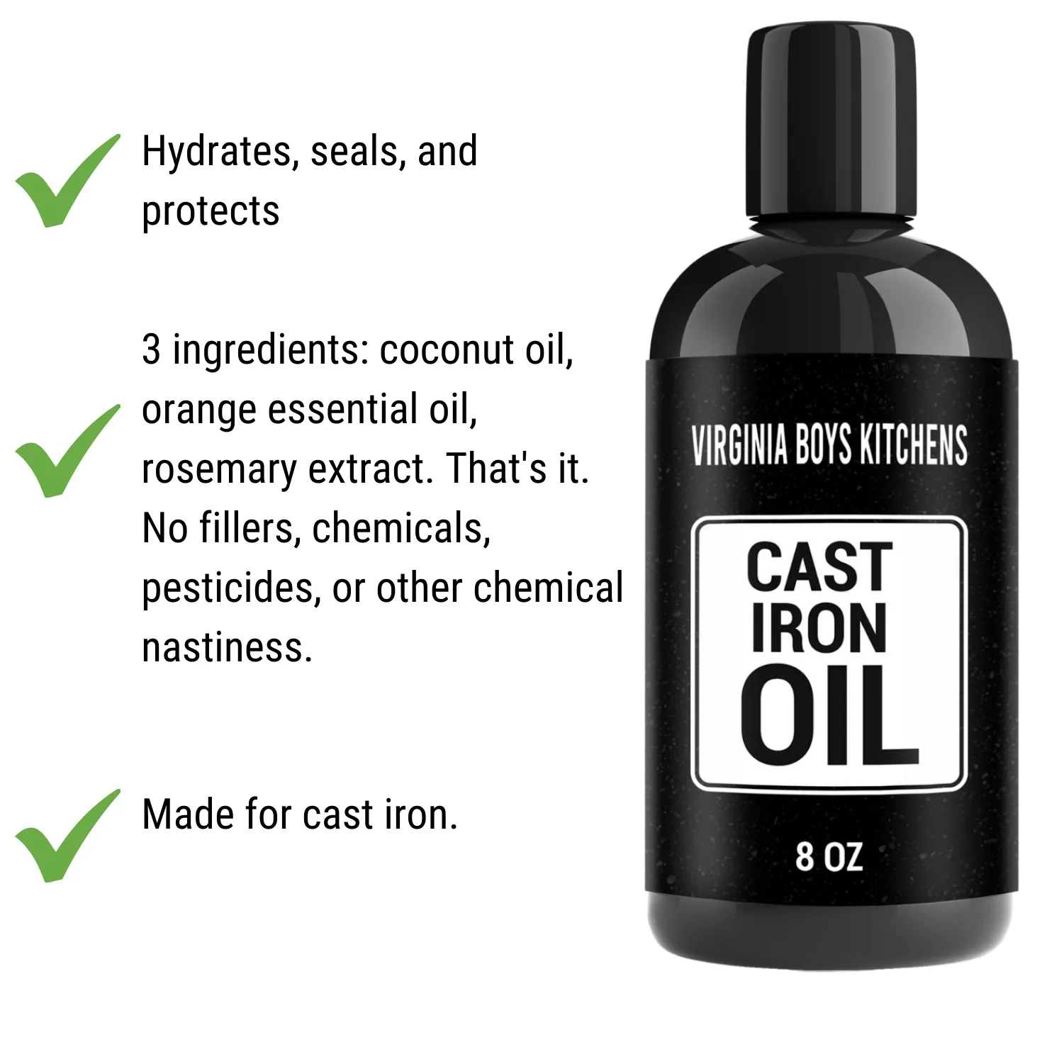 Natural Cast Iron Seasoning Oil - Image 4