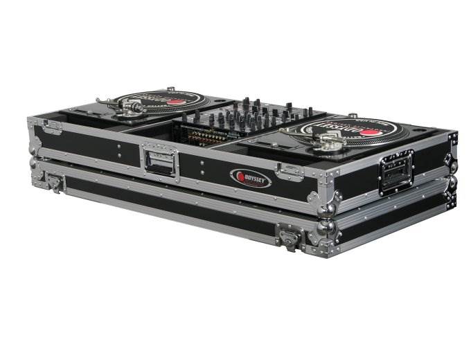 NEW Odyssey FZBM12W 12" Pro DJ Mixer Turntable Battle Mode Flight Case w/ Wheels - Image 3