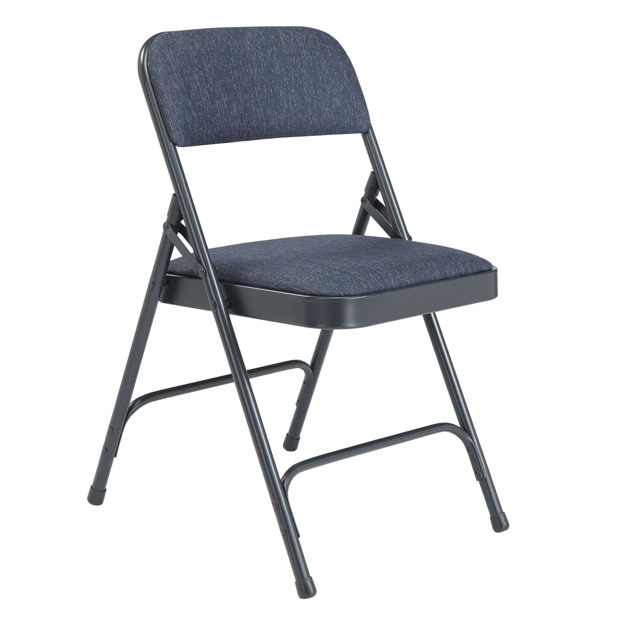 NPS 2200 Series 2" Cushion Fabric Upholstered Folding Chair, Blue, 4 Pack - Image 5