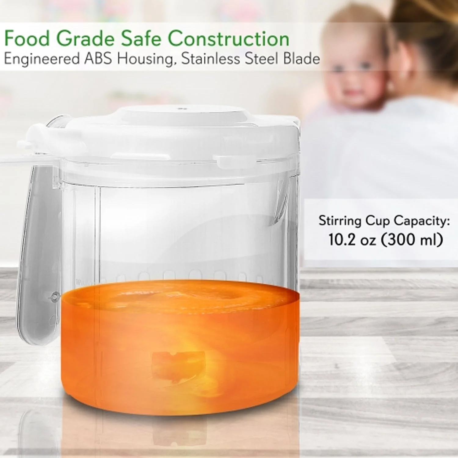 NutriChef Electric Baby Food Maker Puree Food Processor, Blender, and Steamer - Image 4