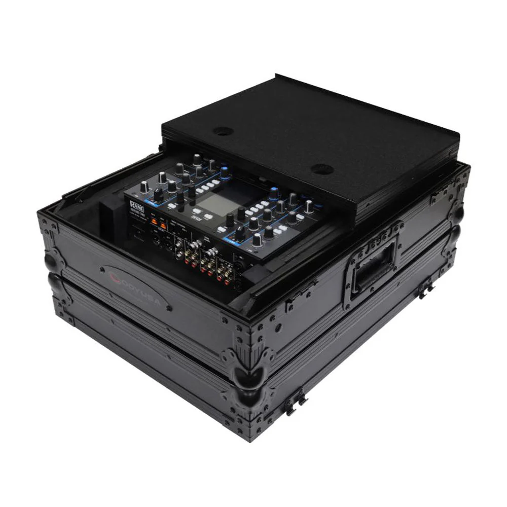 Odyssey 12 Inch Format DJ Mixer Case with Extra Deep Rear Compartments, Black - Image 2