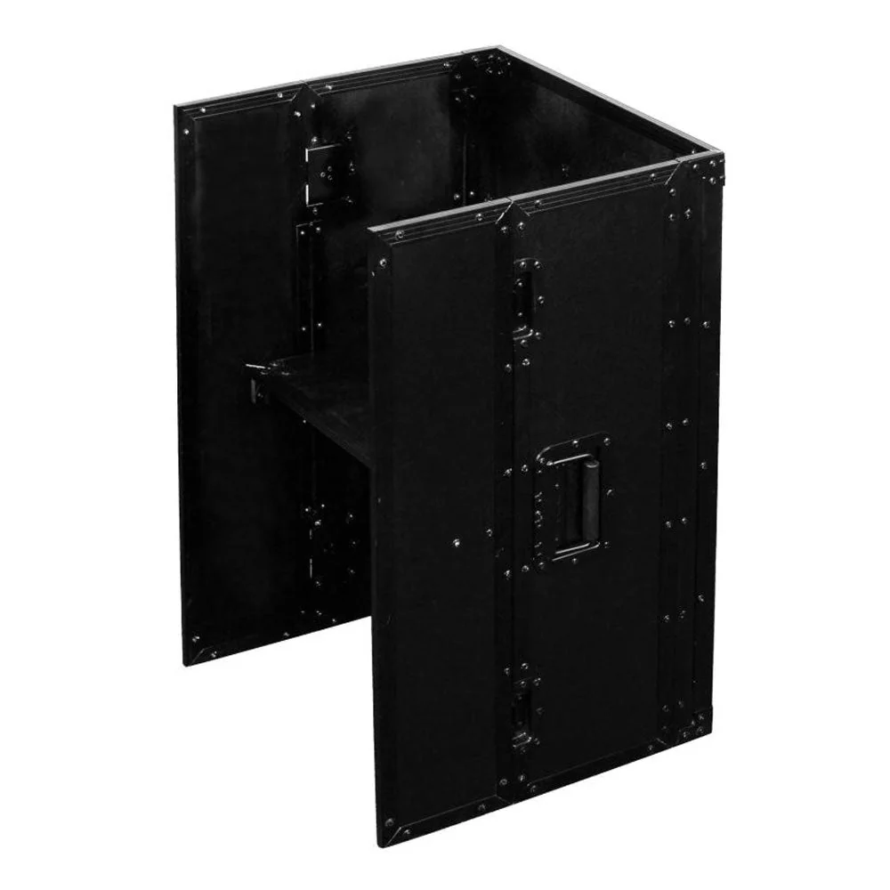 Odyssey Collapsible 19 x 30 Inch Tall DJ Fold Out DJ Laptop Table Stand, Black - Image 2