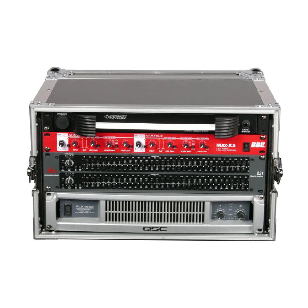 Odyssey FZER6 Adjustable 6U Pro Fight Zone Series Effects Rack Case with 6 Racks - Image 2