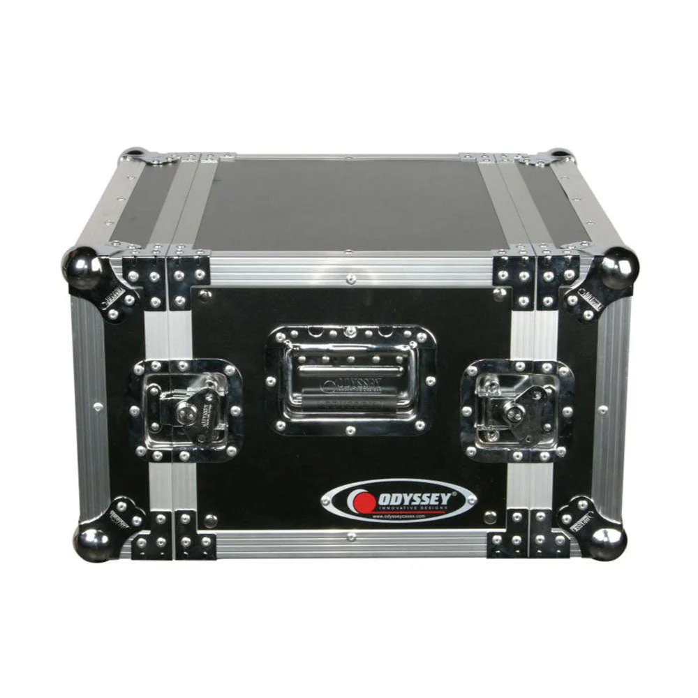 Odyssey FZER6 Adjustable 6U Pro Fight Zone Series Effects Rack Case with 6 Racks - Image 5