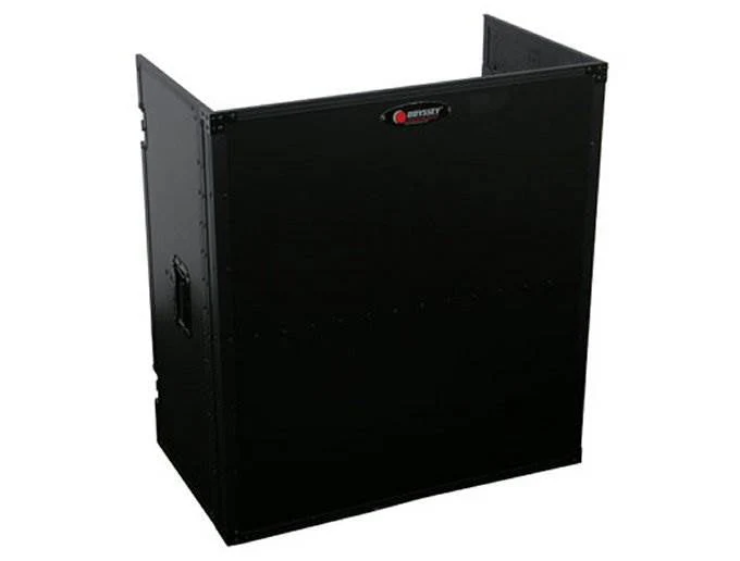 Odyssey FZF3336BL Flight Zone 33 x 36 Deluxe Black Foldout DJ Stand for Coffins - Image 5