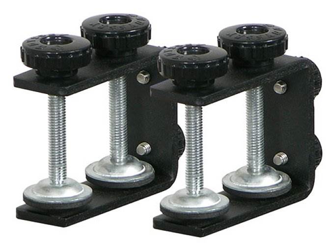 Odyssey LSTANDM Mobile Laptop CD-Player/ Controller Pro DJ Stand w/ Table Clamps - Image 7