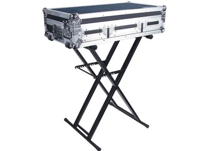 Odyssey Luxe Series LTBXS White Portable Pro DJ Coffin Mixer Keyboard X-Stand - Image 2