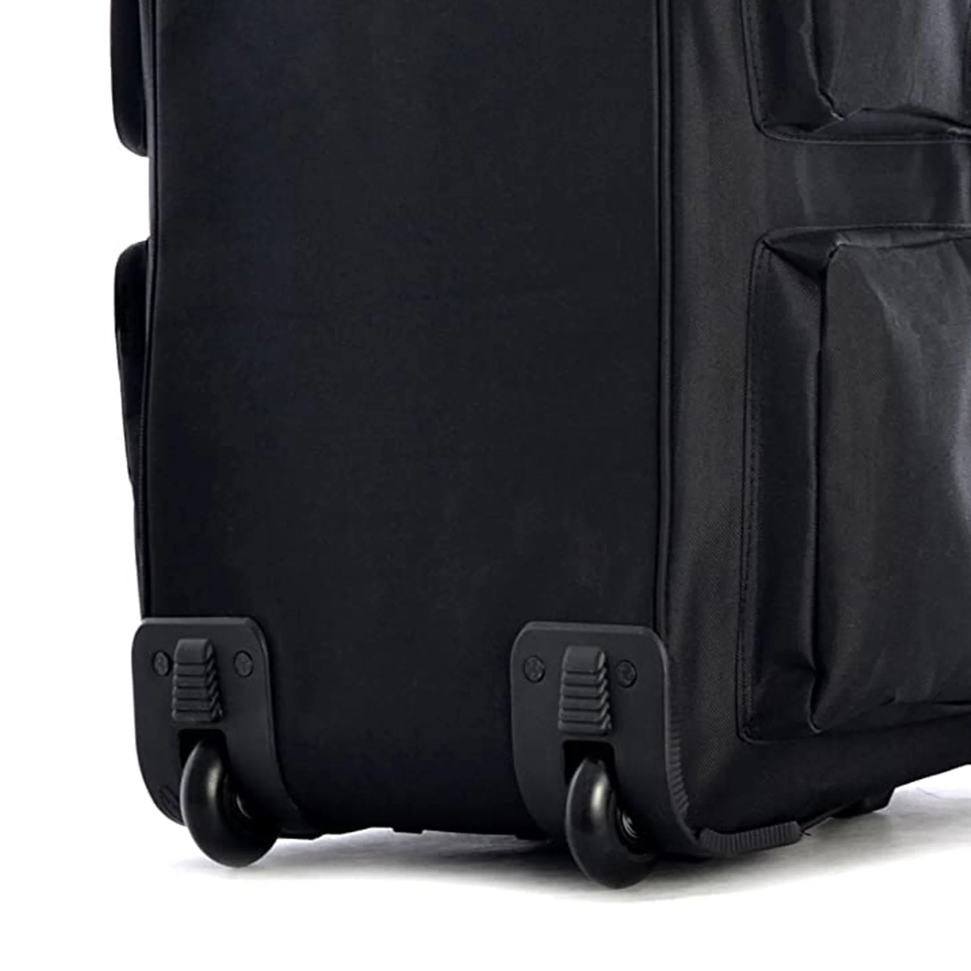 Olympia 29 Inch 8 Pockets U Shaped Rolling Duffel Bag Case with Handle, Black - Image 5