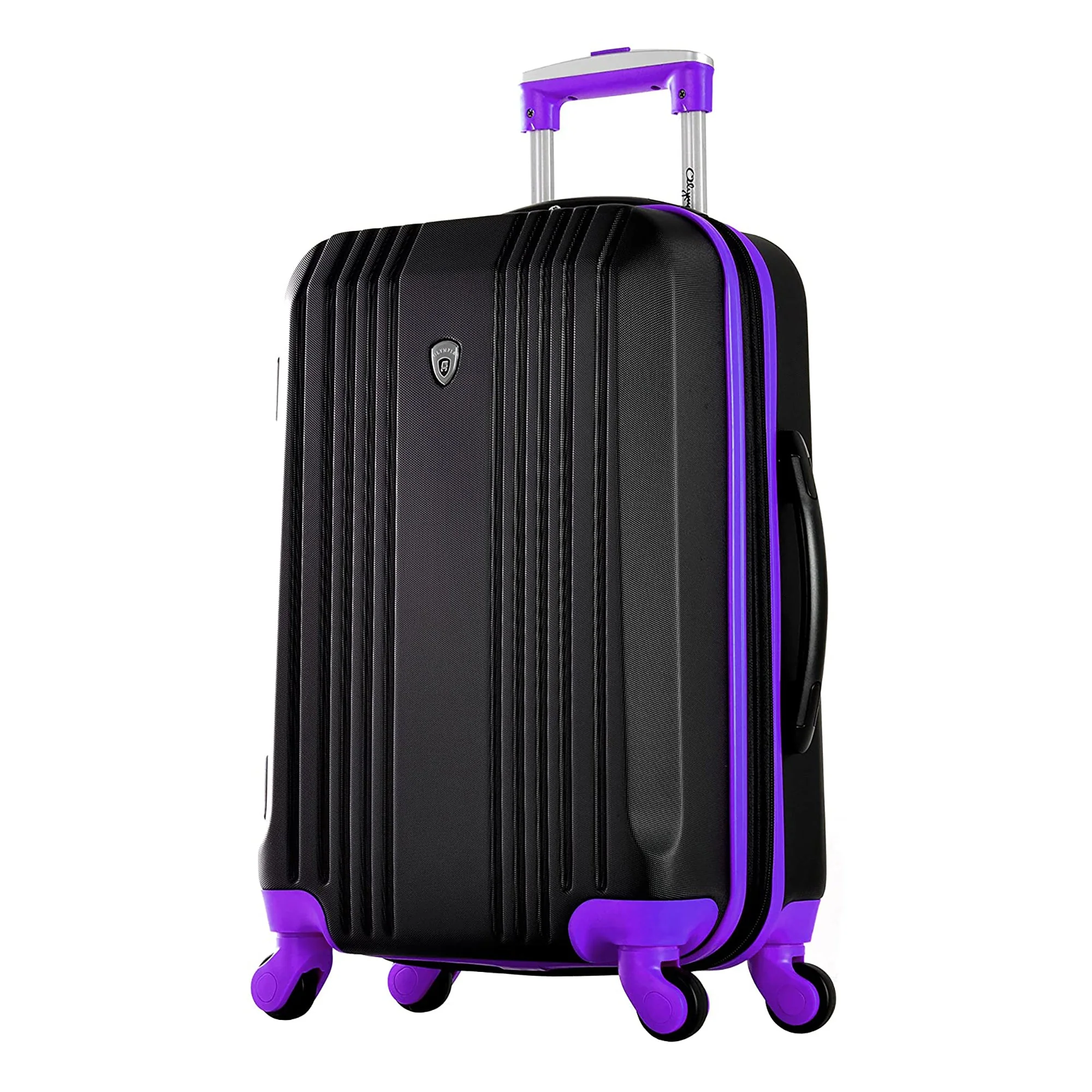 Olympia Apache II Hardcase 4 Wheel Spinner Luggage Suitcase 3 Piece Set, Purple - Image 2