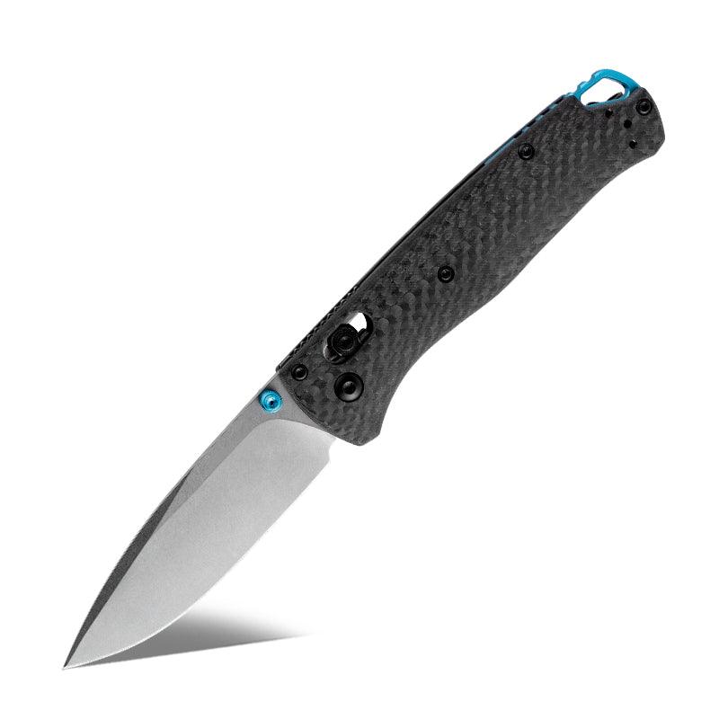 Onyx D2 Steel Folding Pocket Knife with Clip & Carbon Fiber Hnadle - Image 4