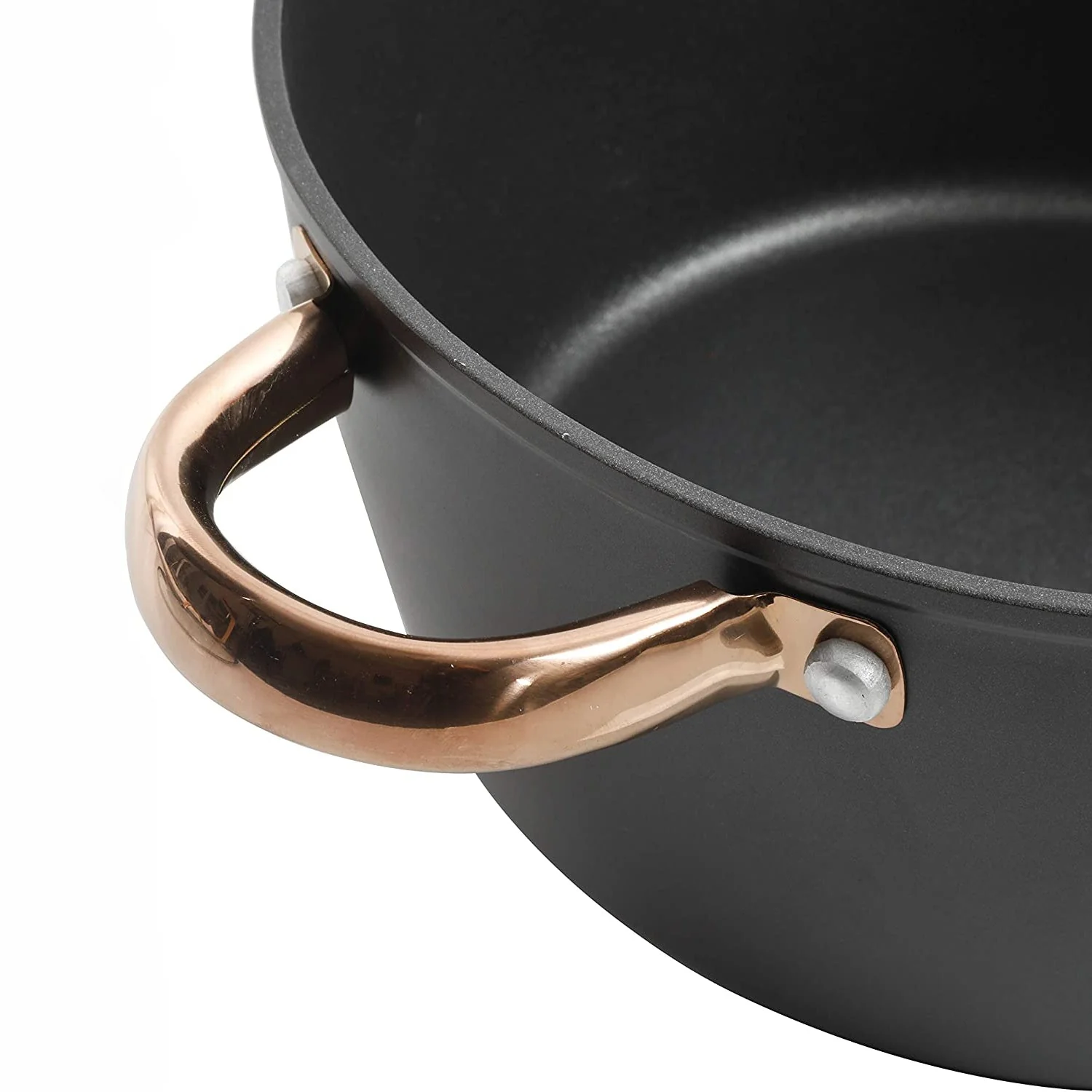 Oster Allsberg Non Stick Aluminum 10 Piece Cookware Set w/ Rose Gold Handles - Image 7