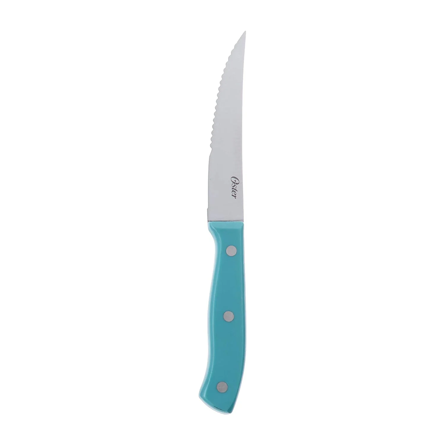 Oster Evansville 14 Piece Stainless Steel Kitchen Knife Cutlery Set, Turquoise - Image 4