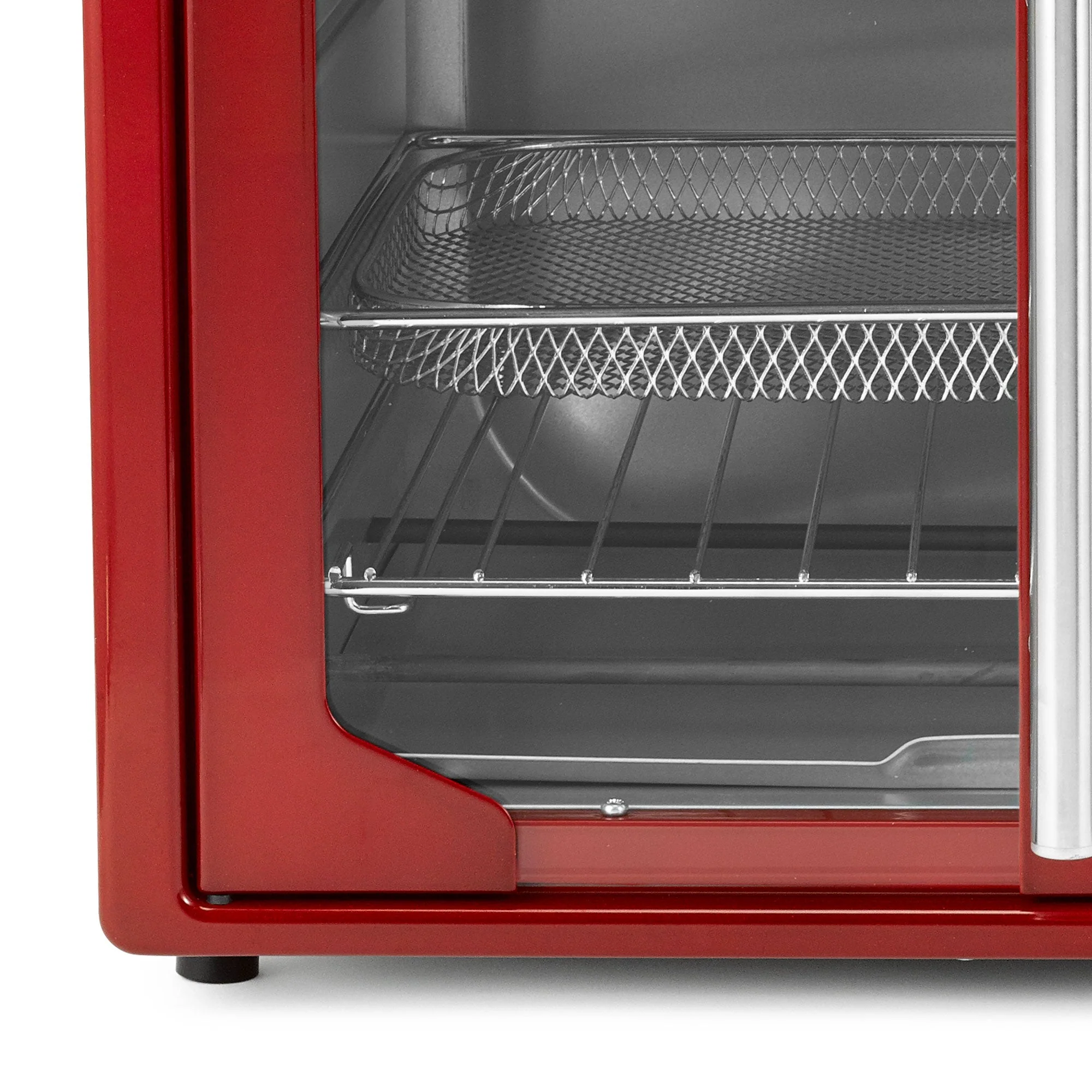 Oster French Door Turbo Convection Toaster Oven with Extra Large Interior, Red - Image 7