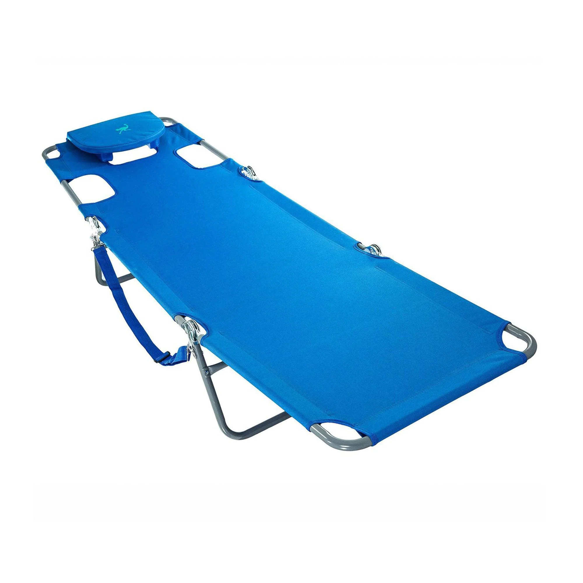 Ostrich Chaise Beach Lounger & Ladies Comfort On Your Back Beach Chair, Blue - Image 4