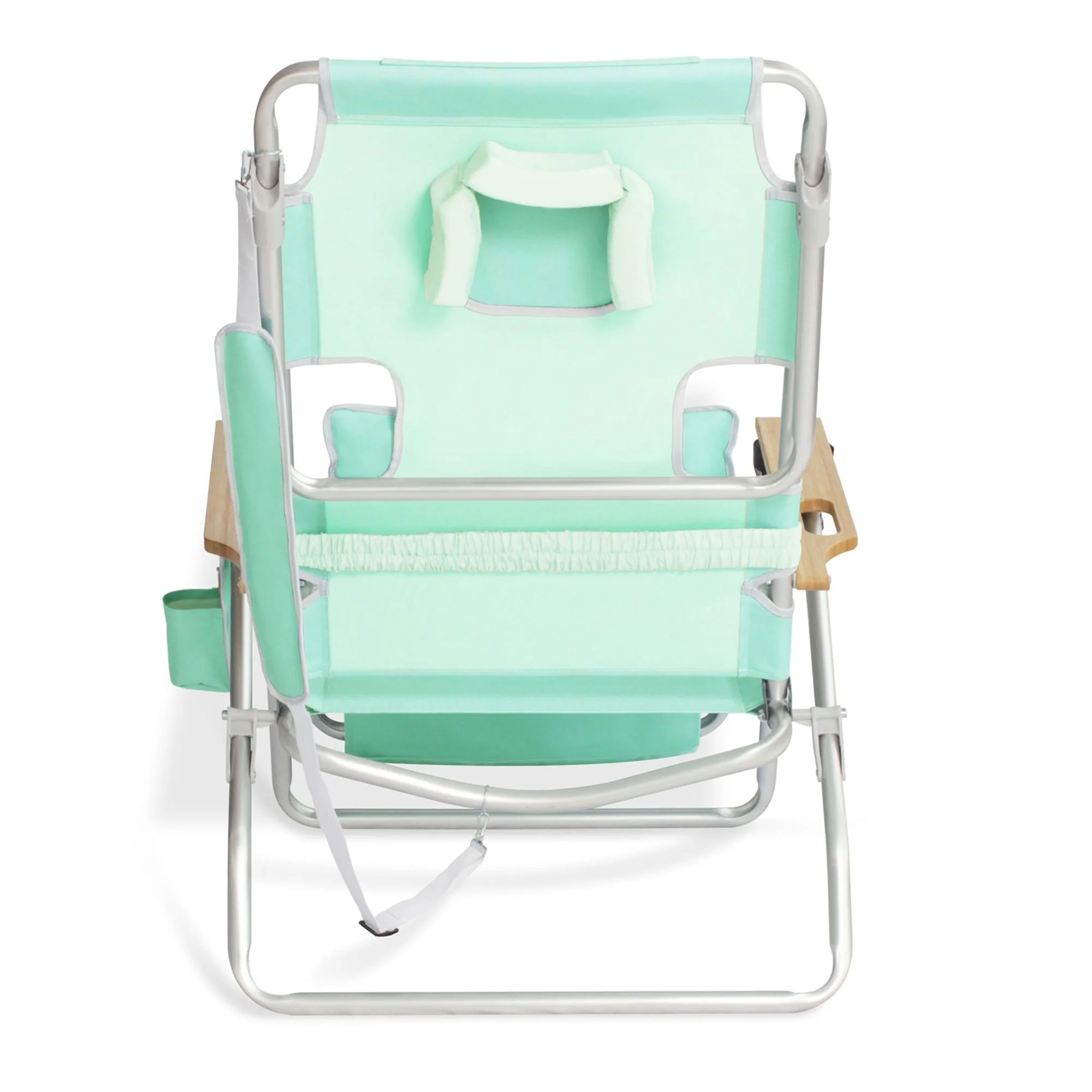 Ostrich Deluxe Padded 3-N-1 Outdoor Folding Reclining Beach Chair, Teal (4 Pack) - Image 9