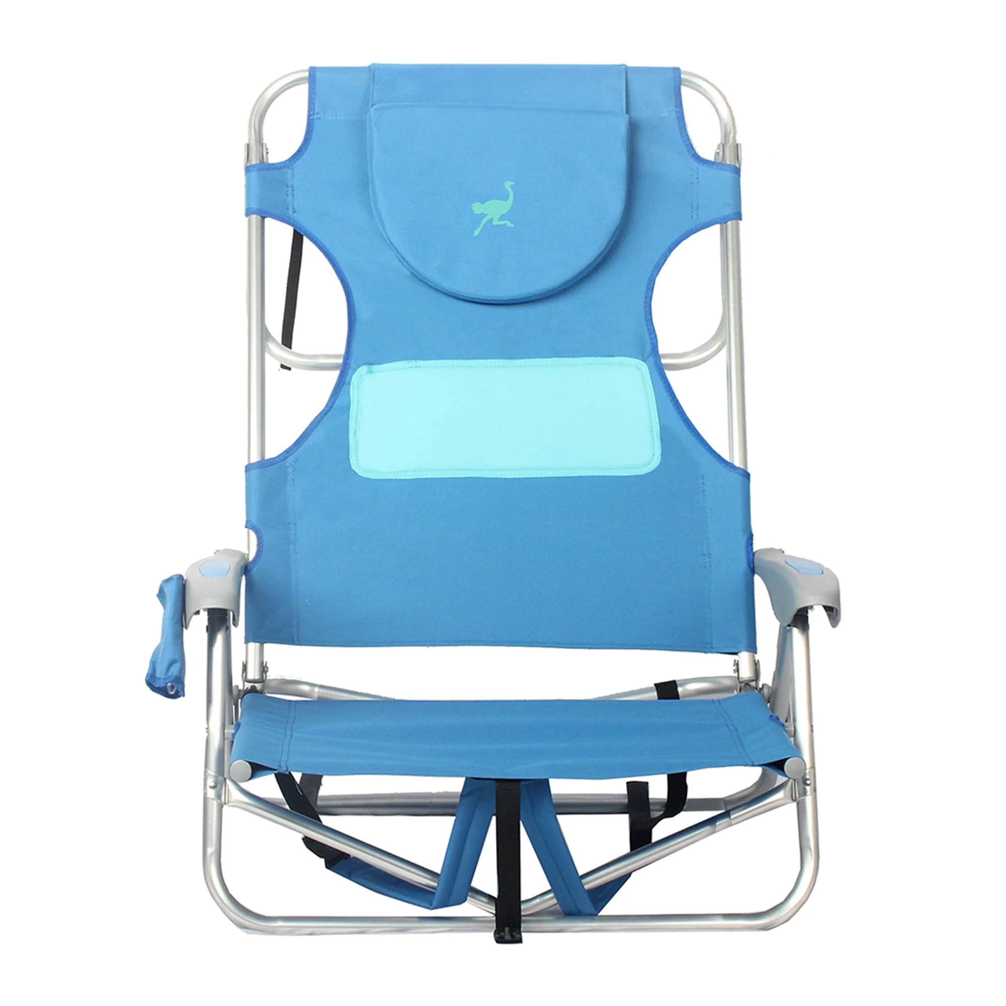 Ostrich Ladies Comfort On Your Back Outdoor Backpack Beach Chair, Blue, (2 Pack) - Image 3