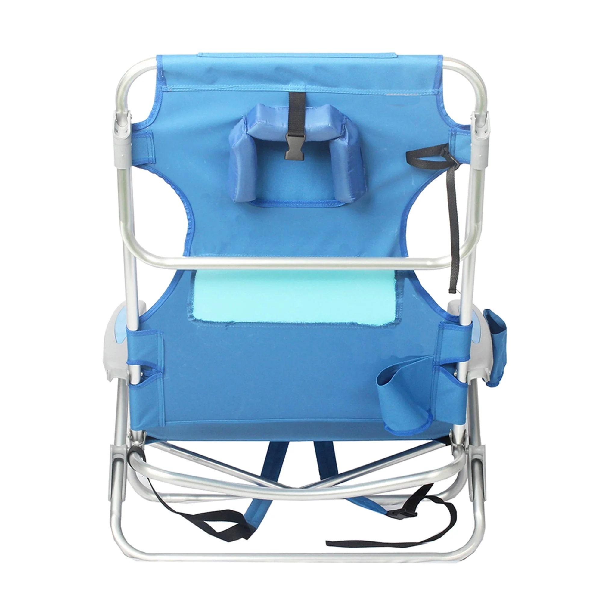 Ostrich Ladies Comfort On Your Back Outdoor Backpack Beach Chair, Blue, (2 Pack) - Image 5