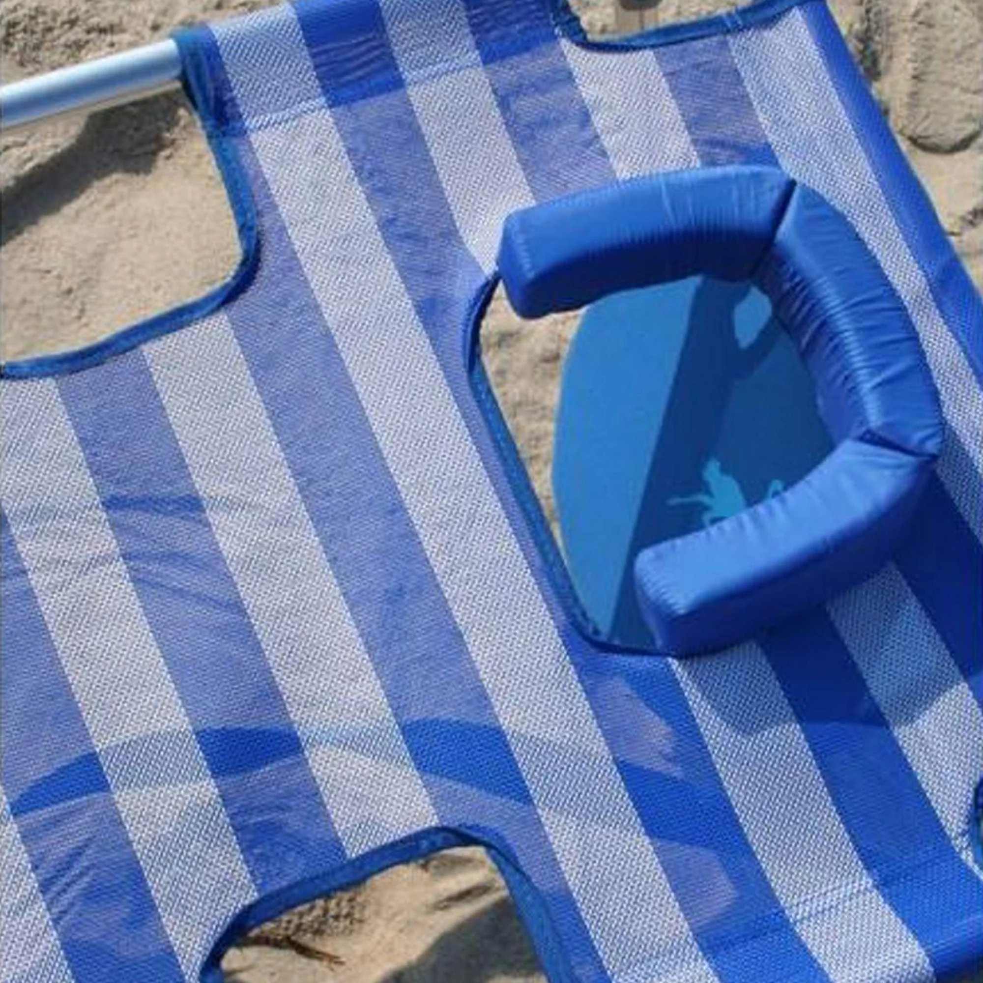 Ostrich The Original 3N1 Lightweight Beach Lounge Chair with Footrest, Stripe - Image 10