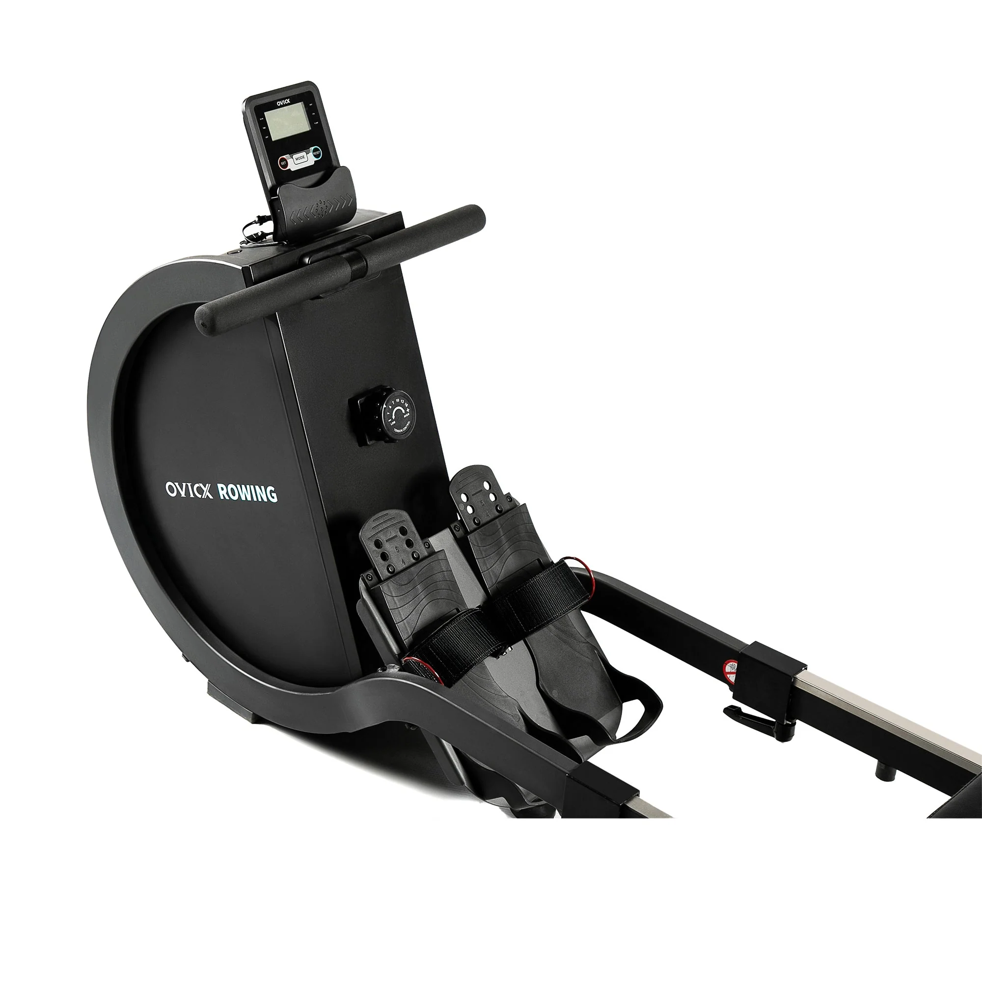 OVICX R100 Foldable Home Rower with Adjustable Foot Plate and Extra Long Track - Image 4