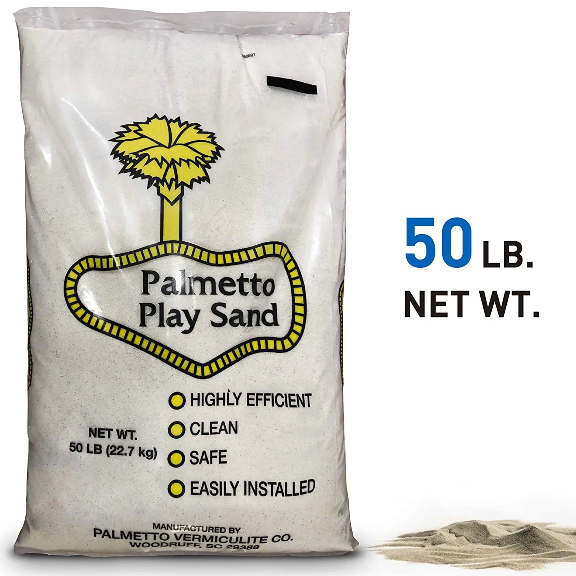 Palmetto 2 Pack Natural Play Sand for Sand Box, Play Areas, Home, 50 LB, Creme - Image 6