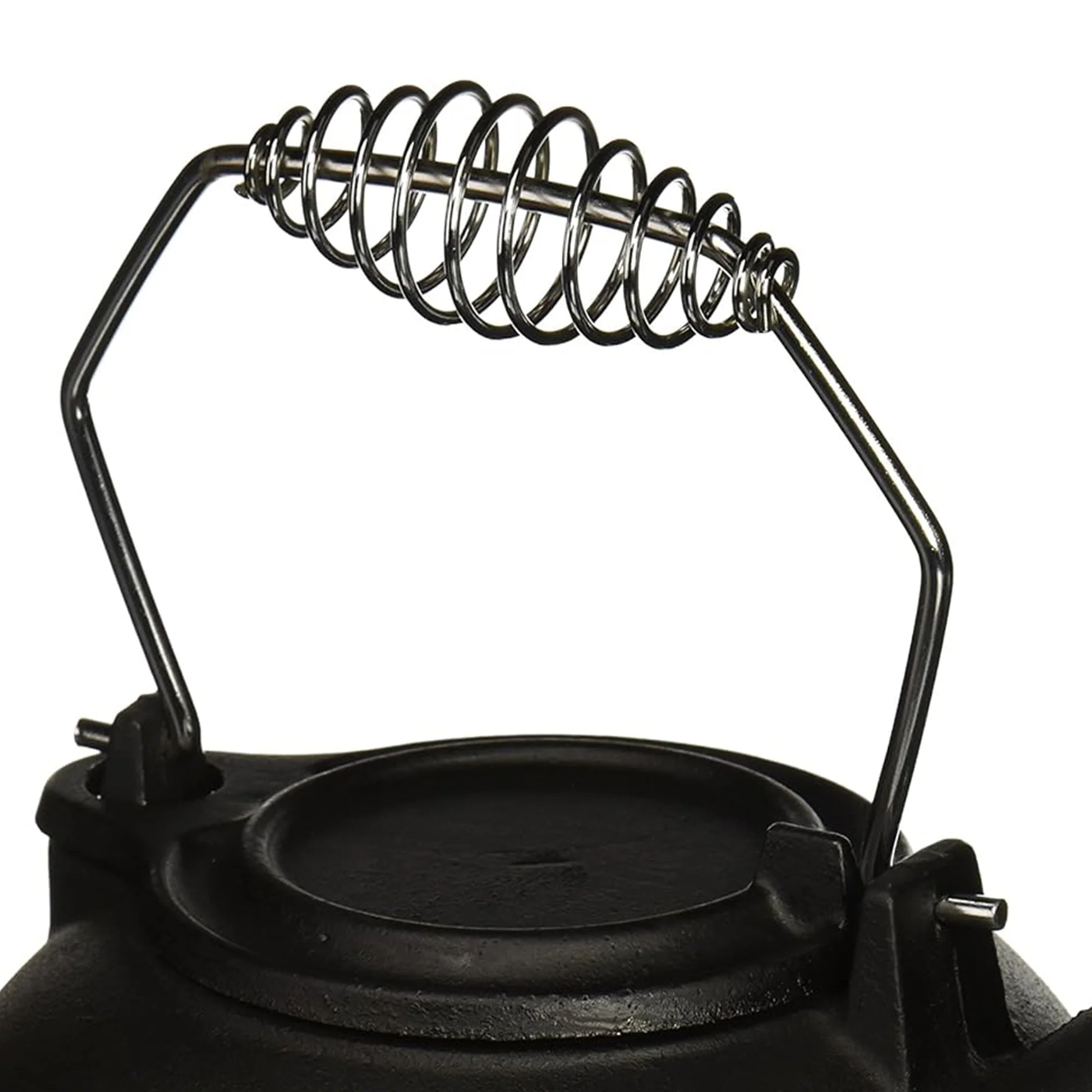 Panacea Fireplace Cast Iron Wood Stove Kettle Humidifier w/ Chrome Handle, Black - Image 6