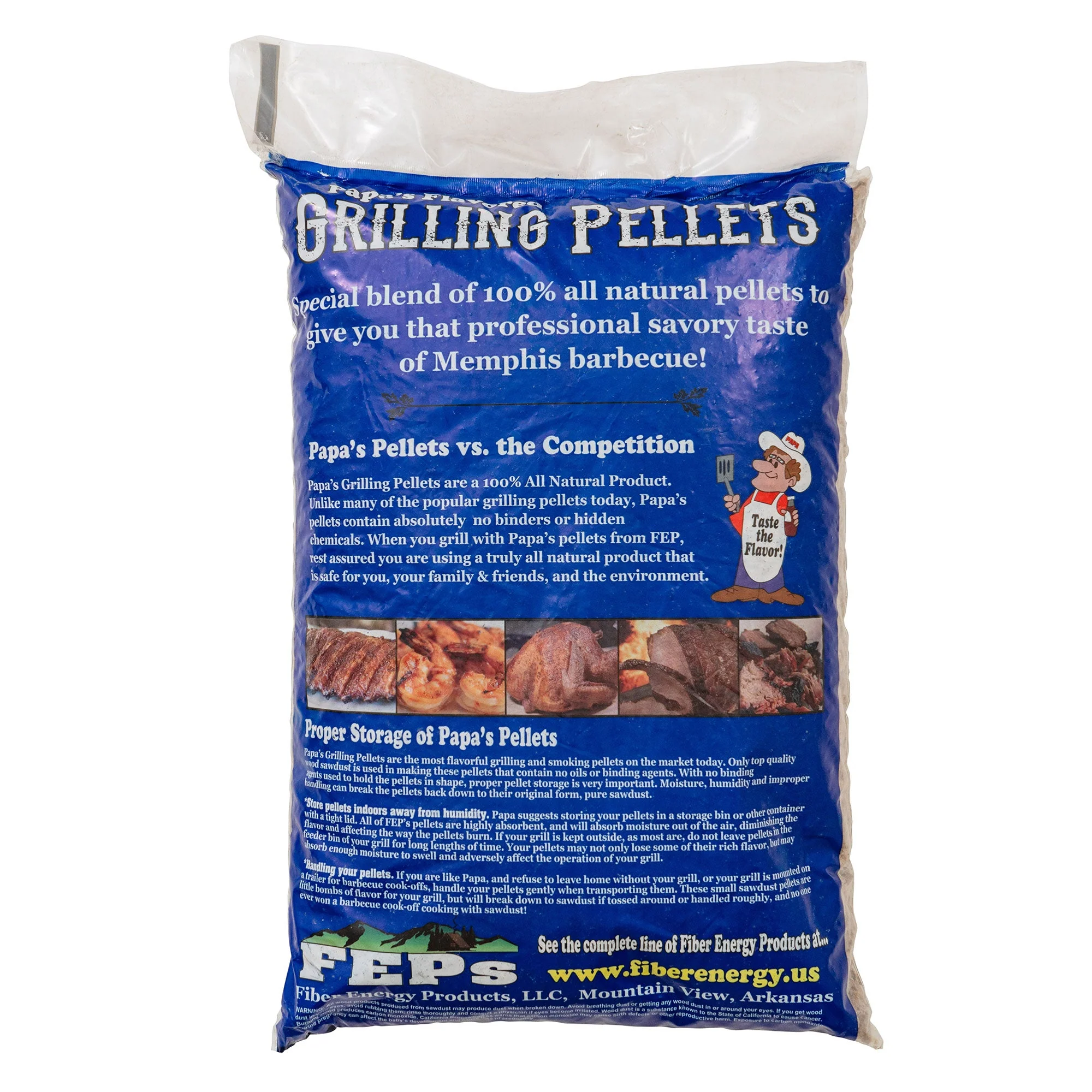 Papa's Premium Hardwood Grilling and Smoking Pellets, Memphis Blend, 20 Pounds - Image 4